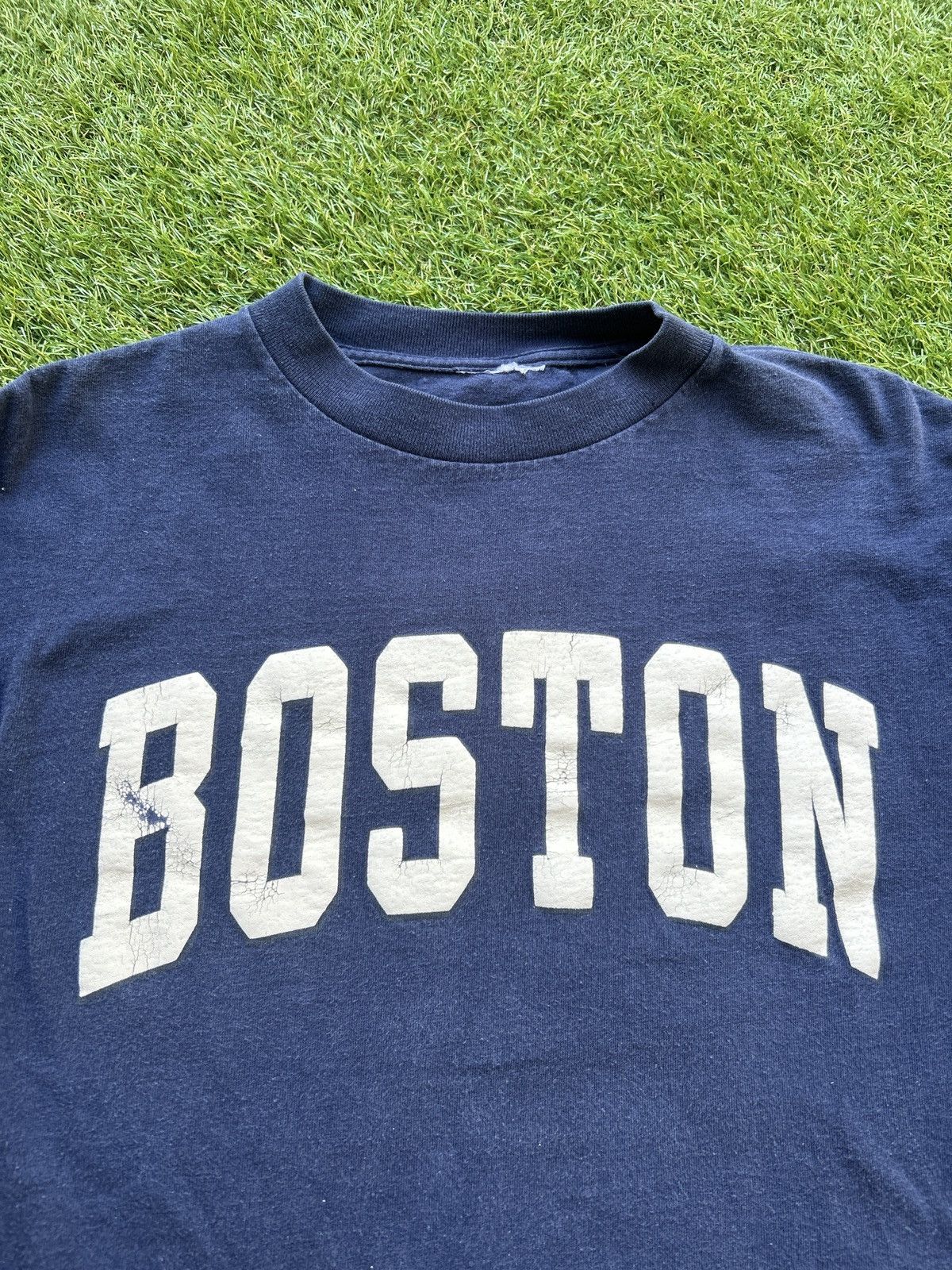 Vintage Vintage Boston Collegiate Long Sleeve T-Shirt Size US L / EU 52-54 / 3 - 2 Thumbnail