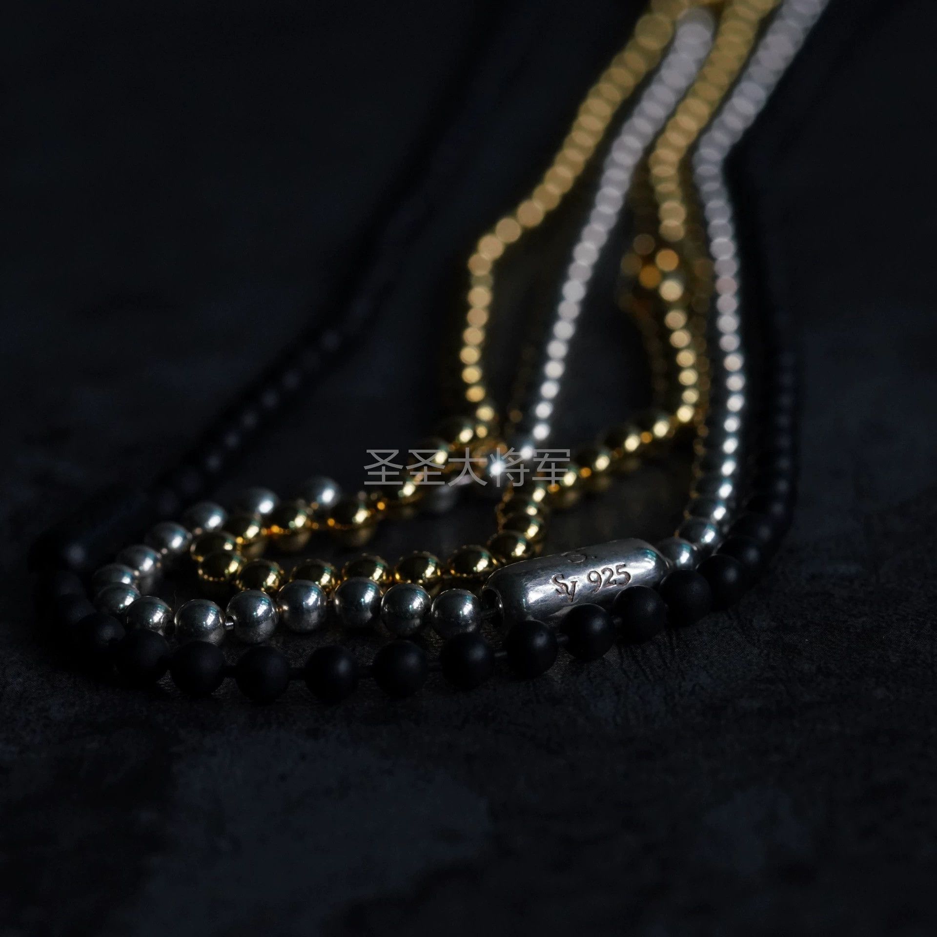 Takahiromiyashita The Soloist. The Soloist 4mm Bead 925 51cm 3-Color Necklace Size ONE SIZE - 3 Thumbnail