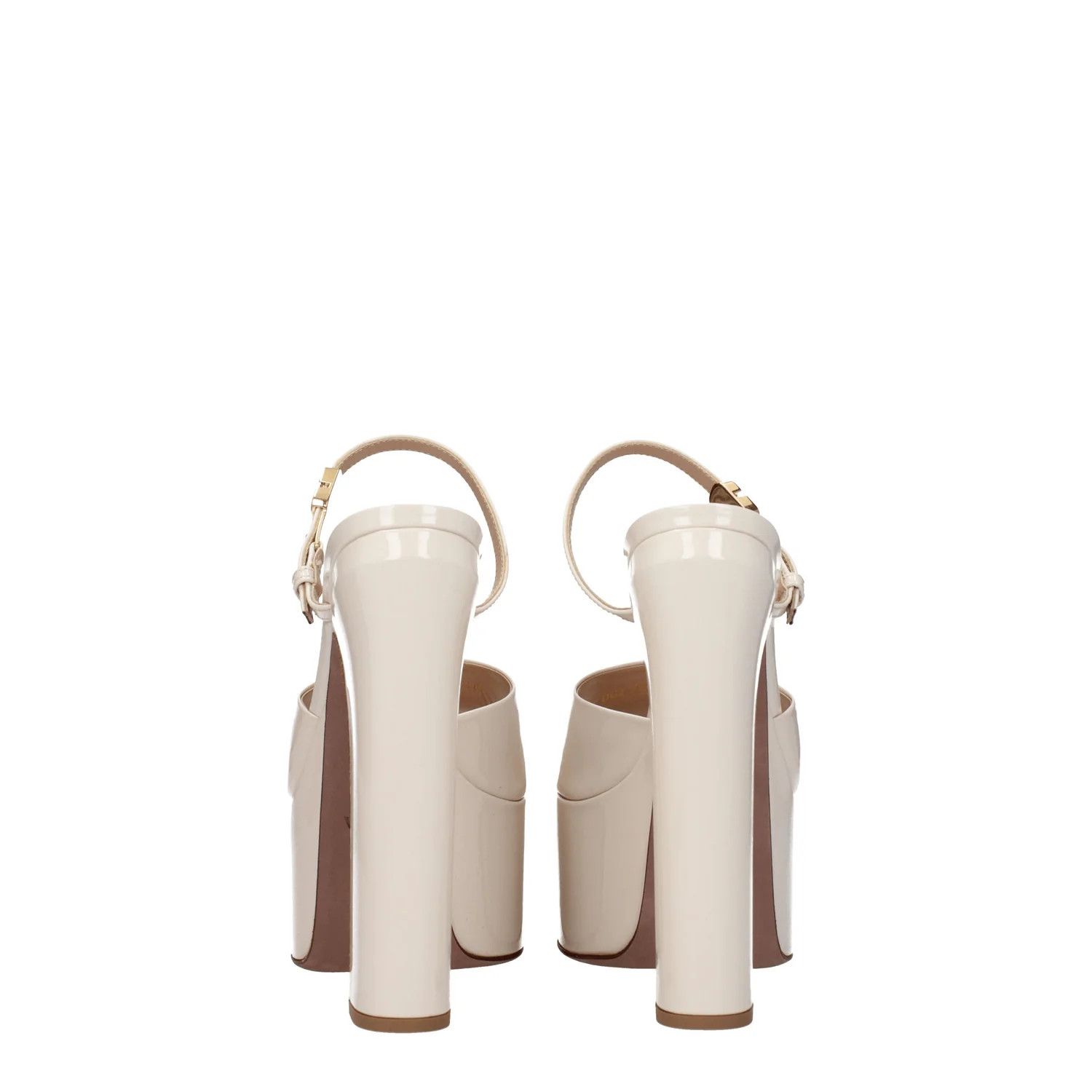Valentino ob1o1e1224 Patent Leather Sandals in Beige Size US 8.5 / IT 38.5 - 5 Thumbnail