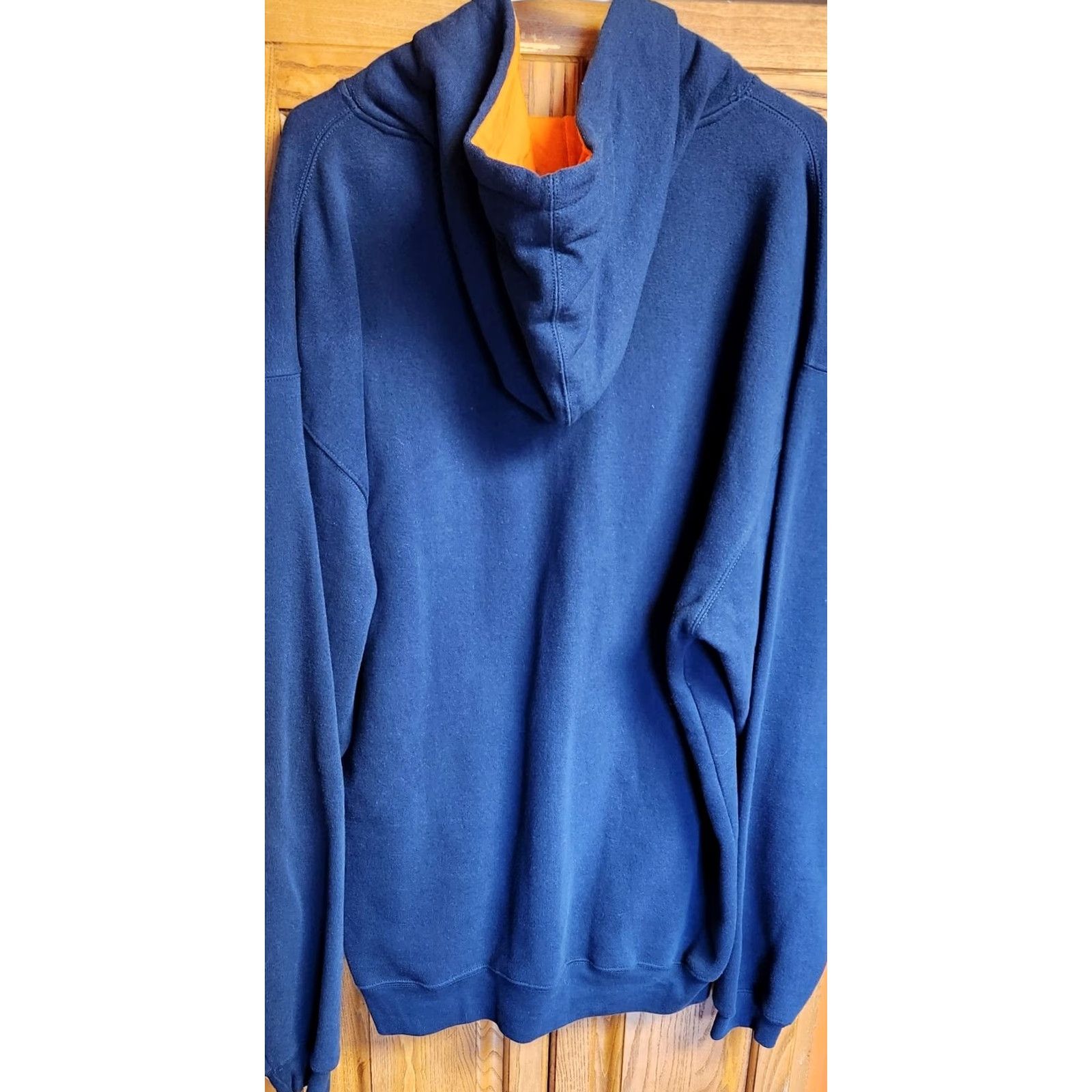 Vintage VINTAGE J. America Illinois Hoodie Mens 2XL Sweatshirt Illini Chief Embroidered Blue Graphic Print Hoodie Mens XL? Size US XXL / EU 58 / 5 - 6 Thumbnail