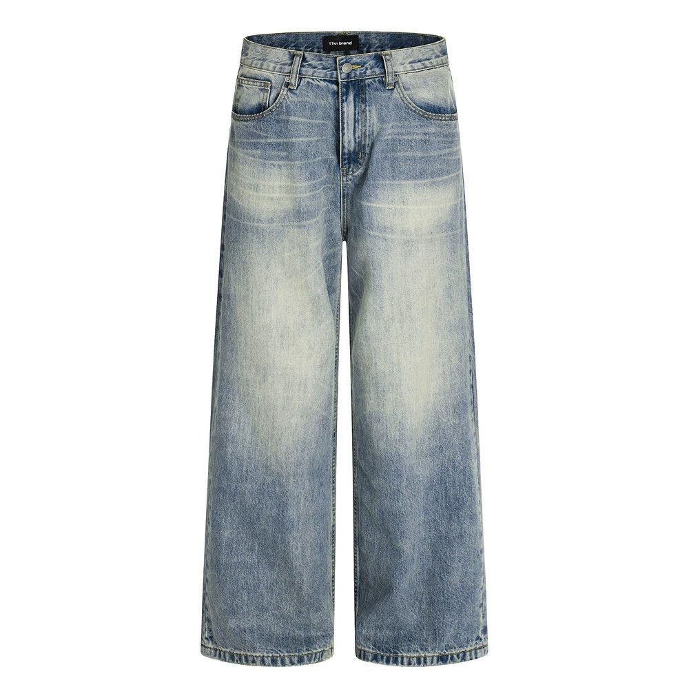 Vintage Men's loose casual vintage American washed distressed jeans Size US 32 / EU 48 - 1 Thumbnail