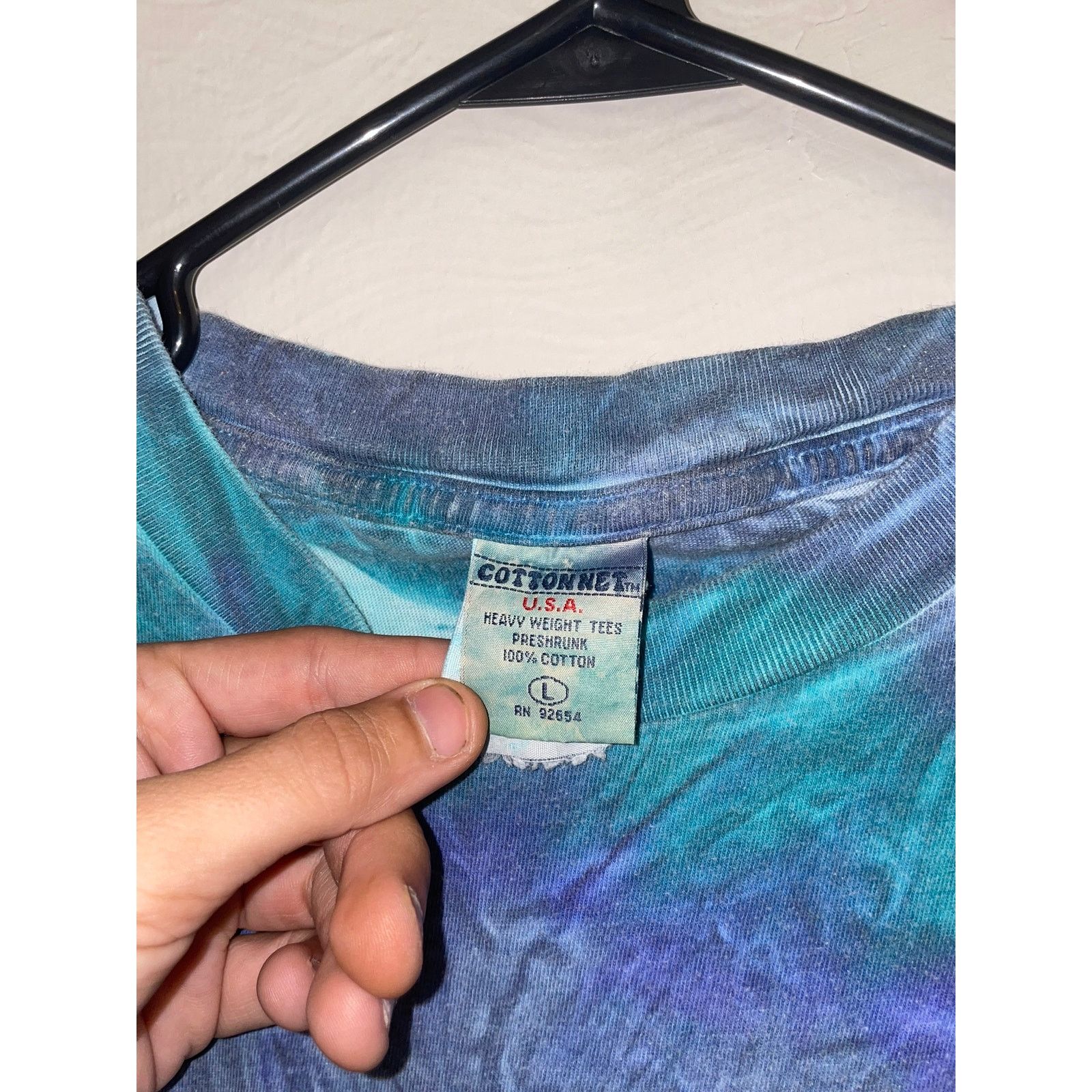 Vintage Vintage Process Software Blue Tie Dye Computer L Tee 90s Size US L / EU 52-54 / 3 - 7 Thumbnail