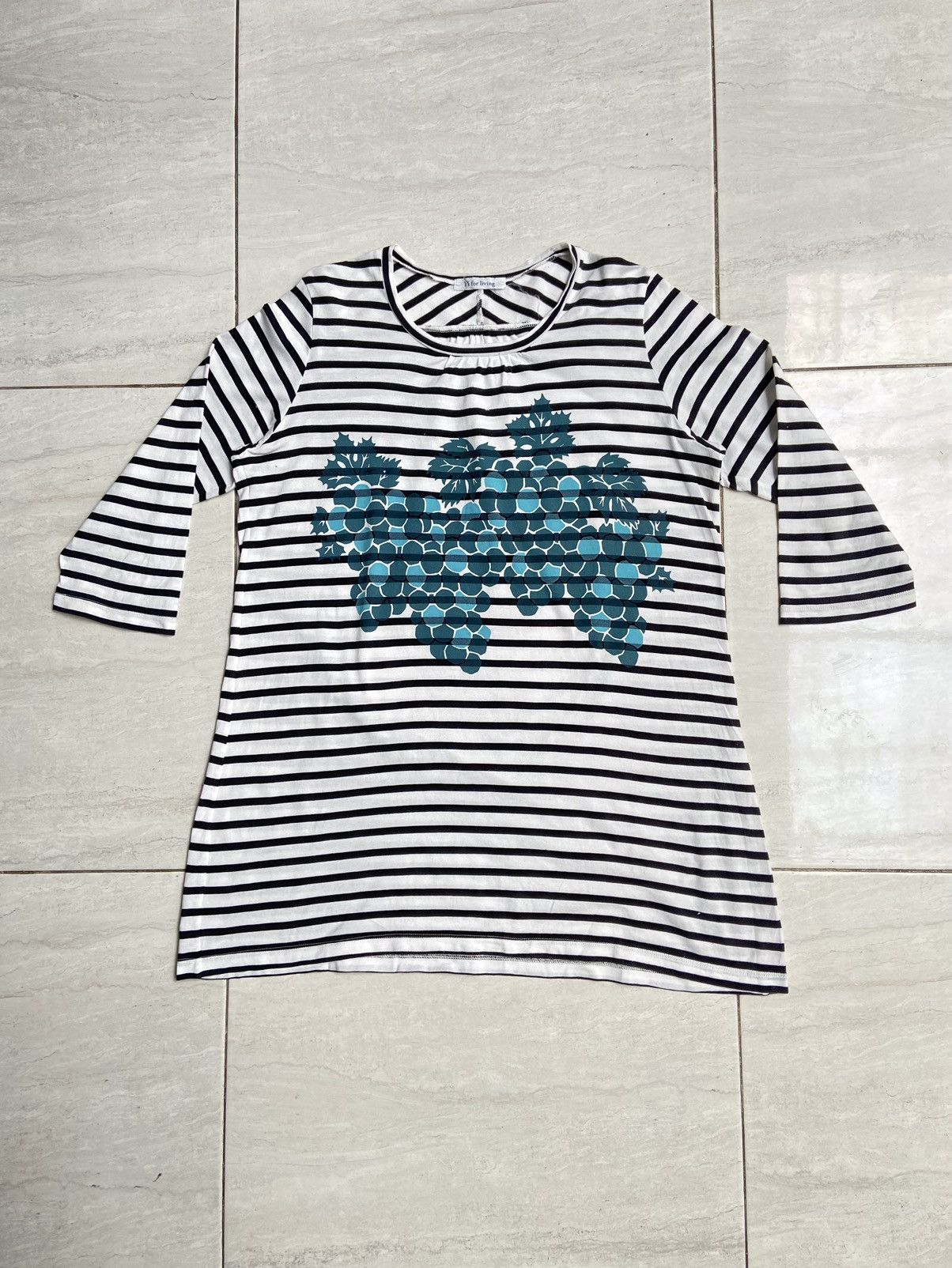 Y's × Yohji Yamamoto Y’S FOR LIVING Striped T-shirt Size US S / EU 44-46 / 1 - 6 Thumbnail