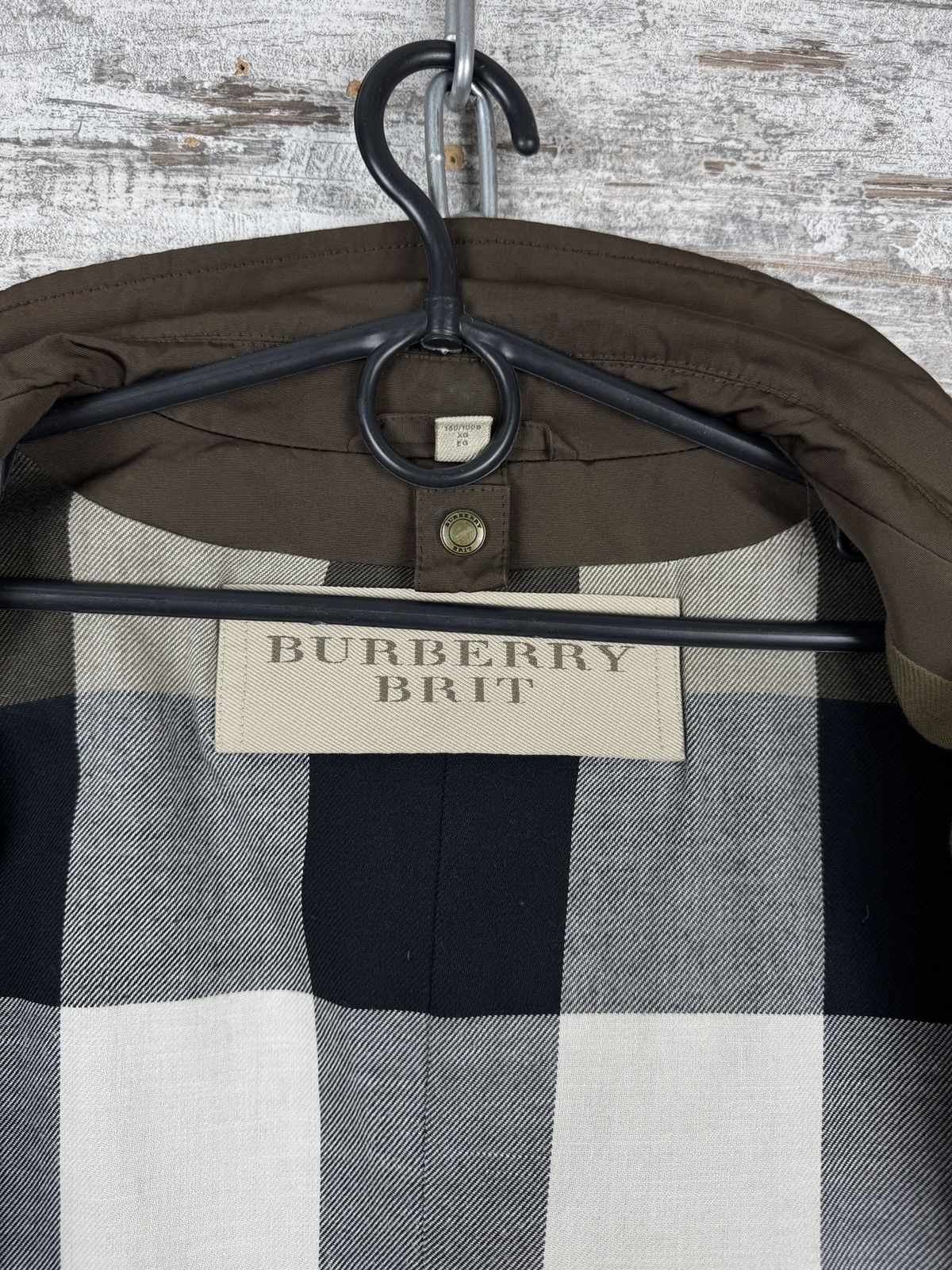 Burberry × Vintage Mens Burberry Brit brown coat trench jacket luxury brown Size US XL / EU 56 / 4 - 18 Thumbnail