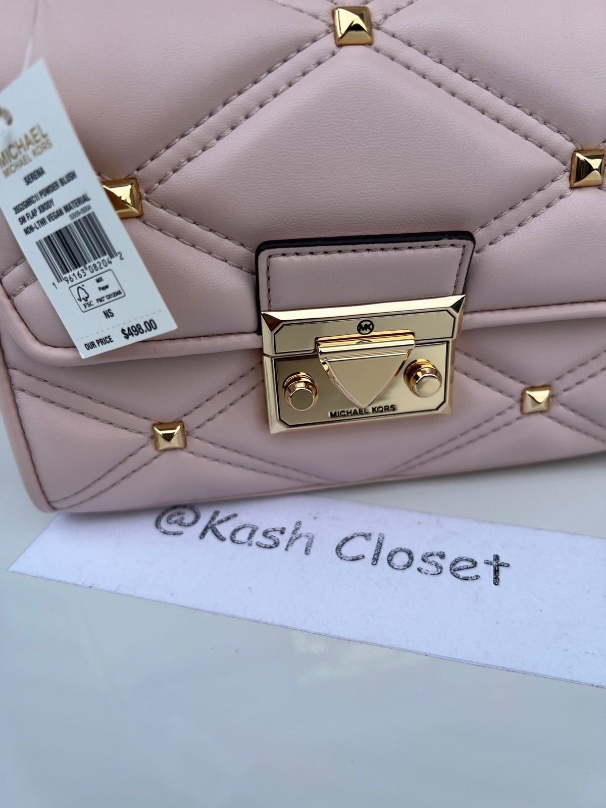 $498 deals Michael Kors SERENA SM CIRCLE XBODY Satchel Purse Blush MK Handbag