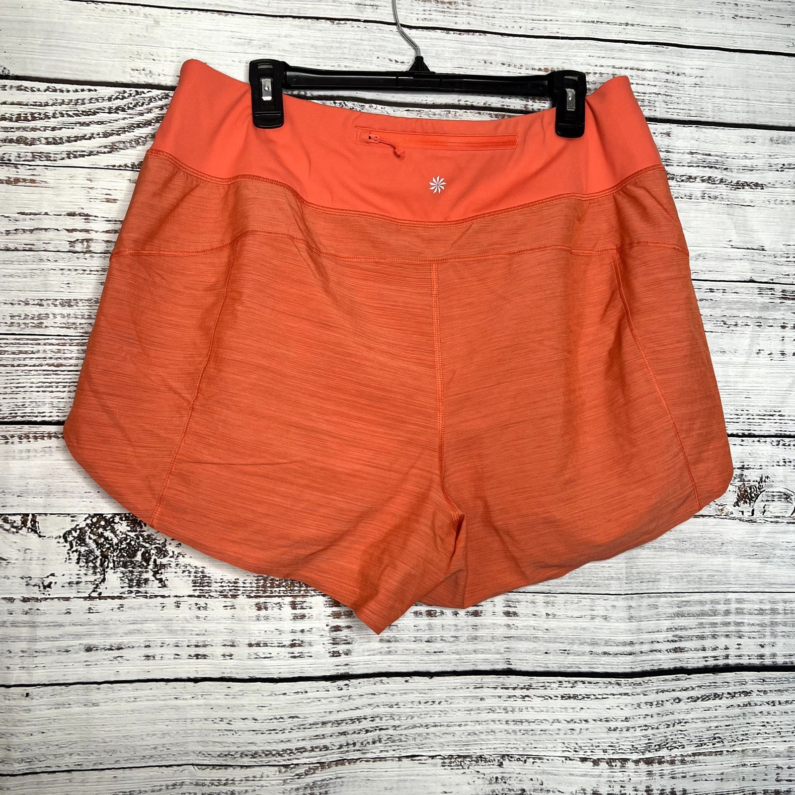 Athleta Athleta Run With It Textured 3.5" Short, Space Dye Orange 1X Size 36" / US 14 / IT 50 - 5 Thumbnail
