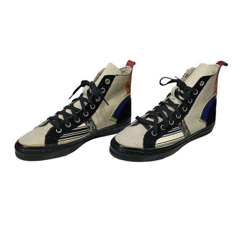 Yohji Yamamoto YOHJI YAMAMOTO POUR HOMME Rokumeikan Patchwork HiTop Shoes S Size US 8 / EU 41 - 1 Thumbnail