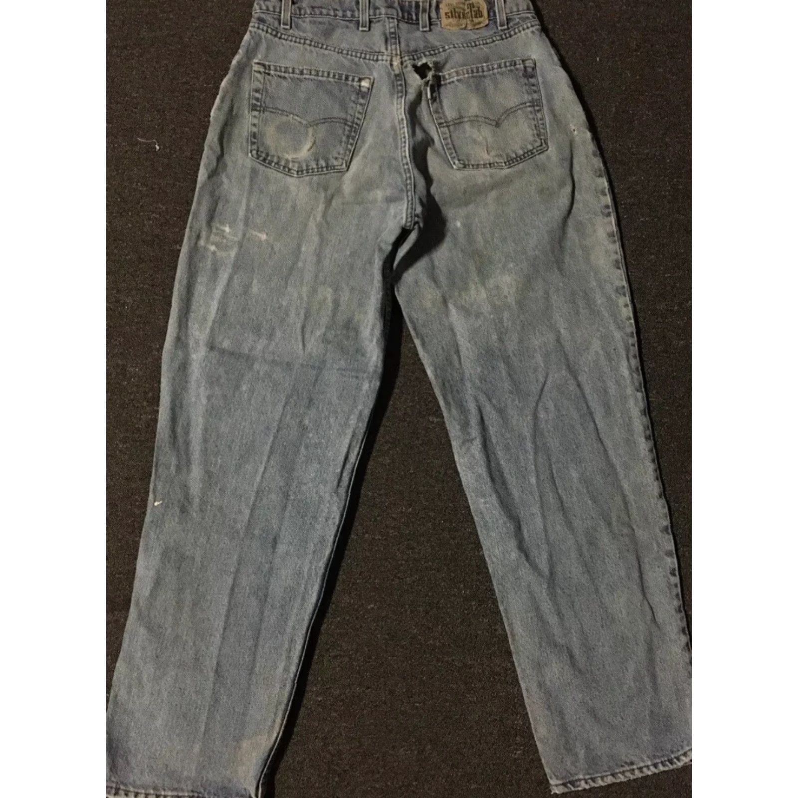 Levi's VINTAGE Levi's 500 Jeans Men Distressed Baggy 34 Denim Blue 90s Grunge Skater USA Rock/Retro/Thrashed Modern Style Size US 34 / EU 50 - 2 Thumbnail