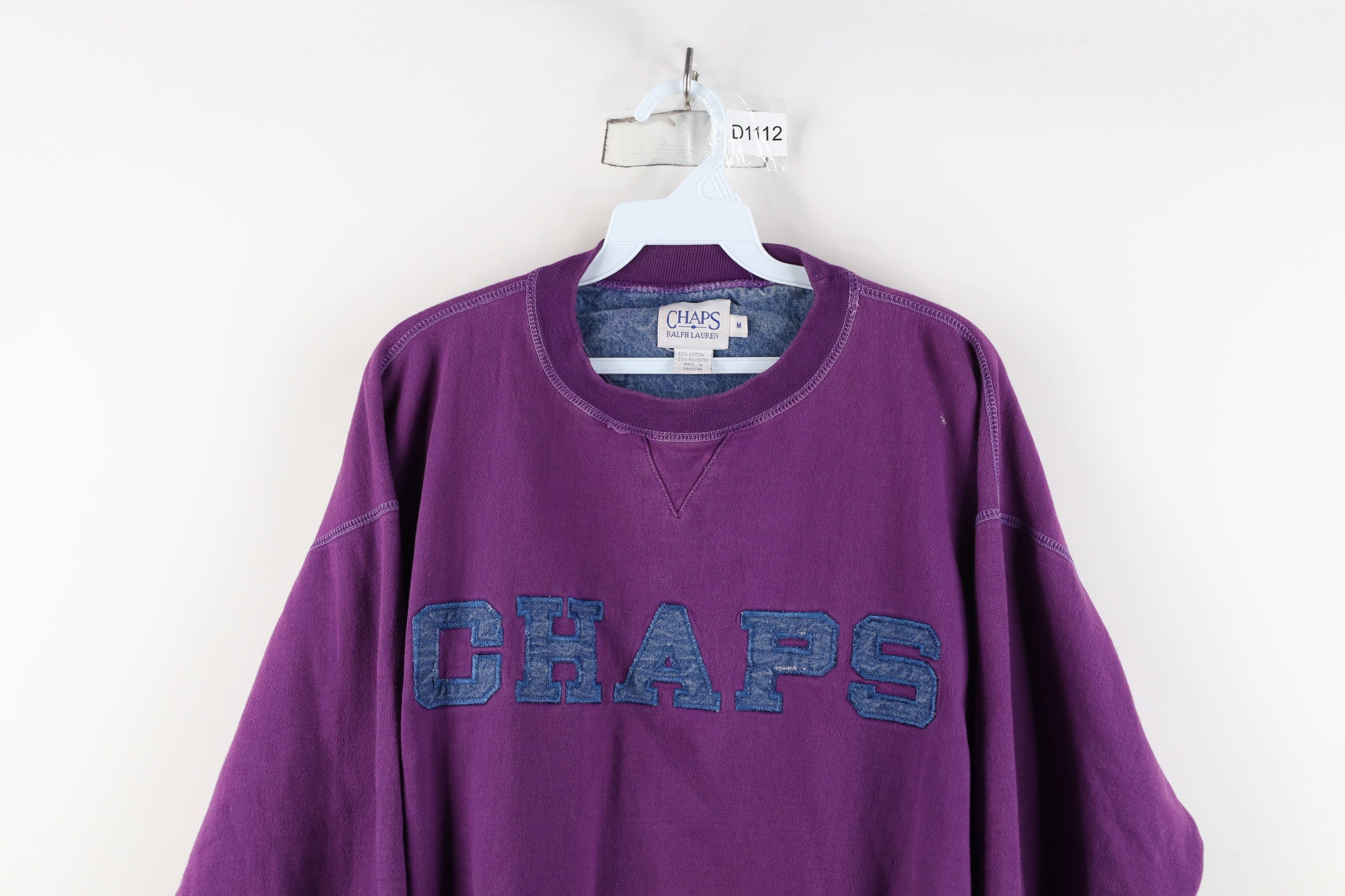 Ralph Lauren × Vintage Vintage 90s Chaps Ralph Lauren Spell Out Sweatshirt Size M / US 6-8 / IT 42-44 - 2 Thumbnail