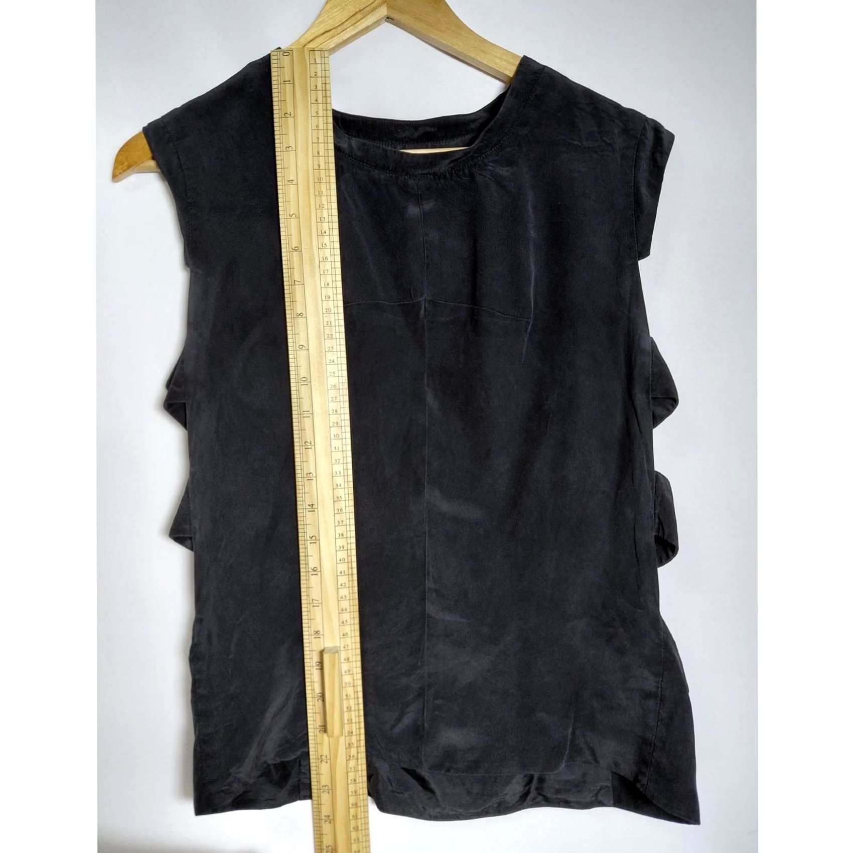 Vintage Nomia Silk Sleeveless Top Black XS Women Pullover Crew Neck 100% Dry Clean Only USA Modern Casual Business Size XS / US 0-2 / IT 36-38 - 7 Thumbnail