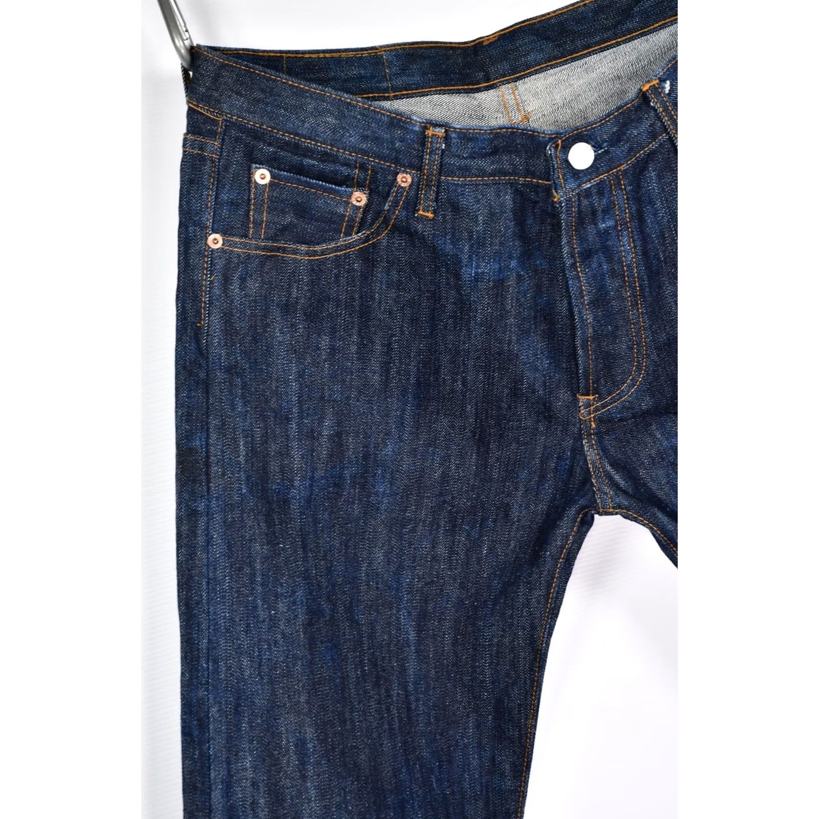 Levi's VINTAGE Levi's 501 Jeans Mens White/Blue Denim 5-Pocket Made USA W36 L34 Straight Big Waist 501 Size US 36 / EU 52 - 5 Thumbnail