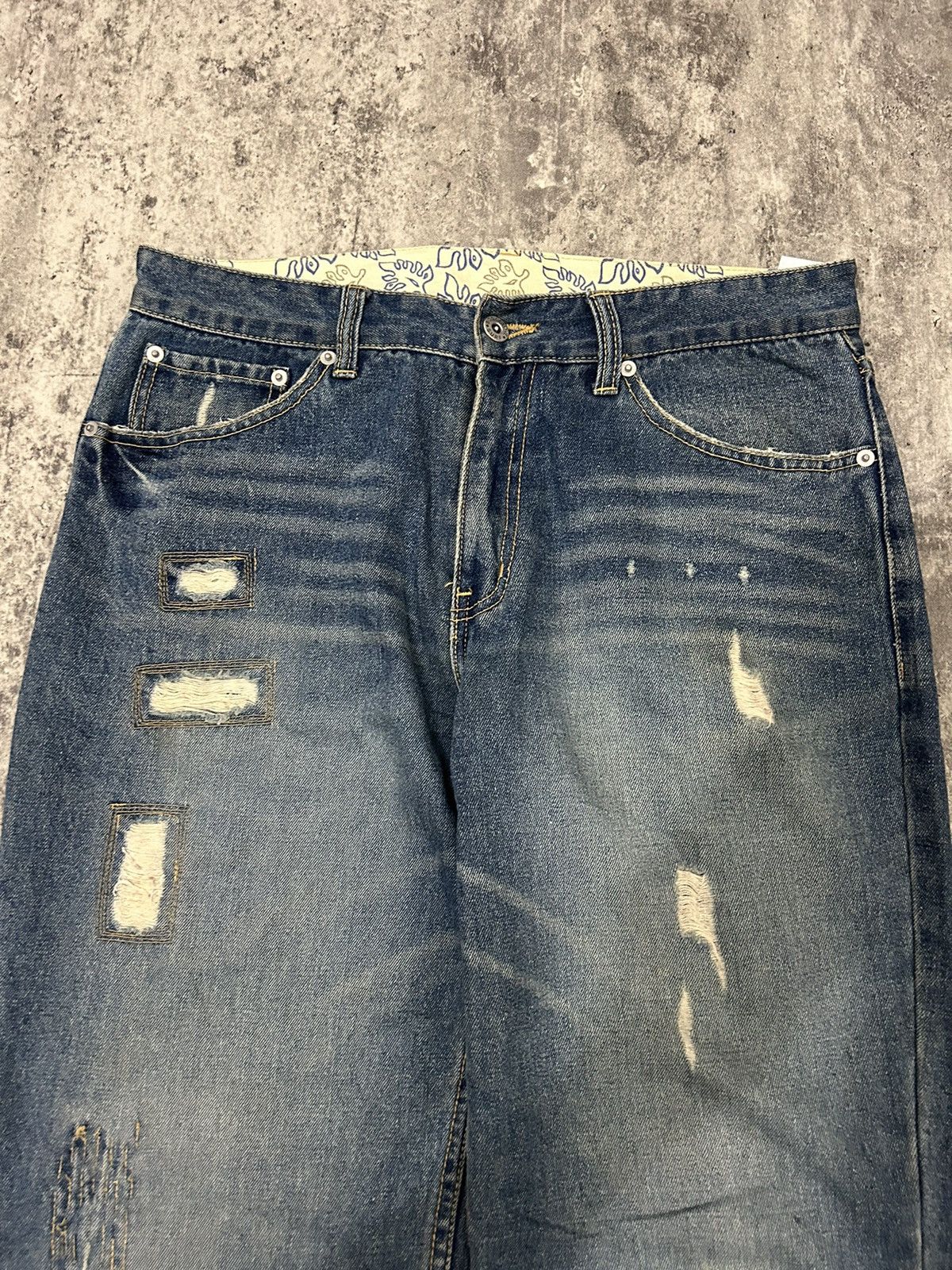 Body Glove × If Six Was Nine × Japanese Brand Japanese Brand Body Glove Distressed leaf Jeans Size US 32 / EU 48 - 6 Thumbnail