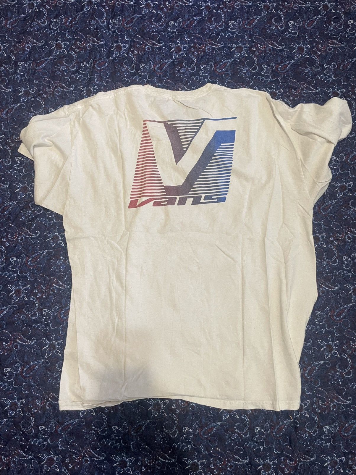 Vans Vans White Tee Size US XL / EU 56 / 4 - 3 Thumbnail