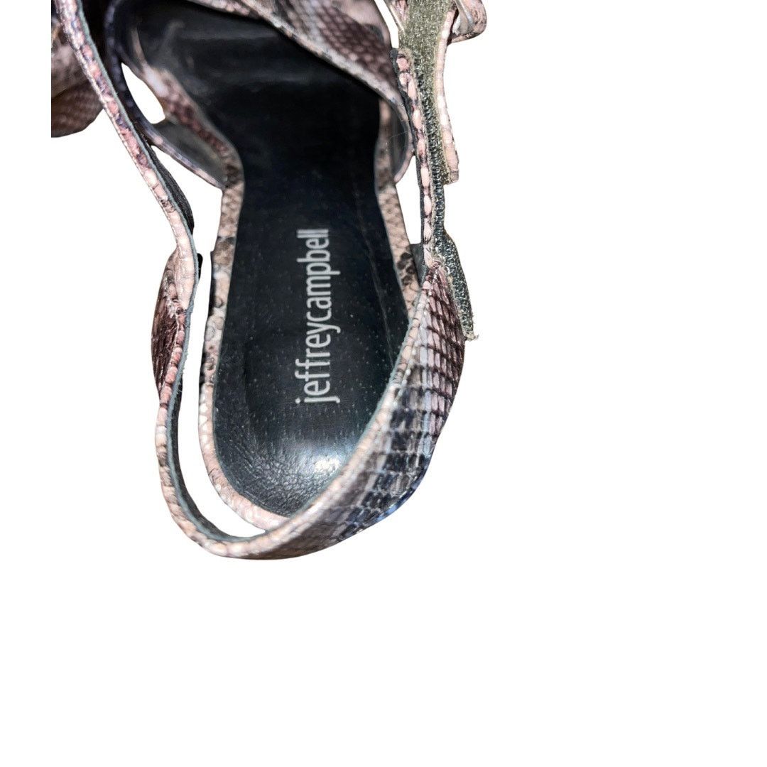 Jeffrey Campbell Jeffrey Campbell "Amma" Snake Print Platform Heels SZ 7.5 Size US 7.5 / IT 37.5 - 5 Thumbnail