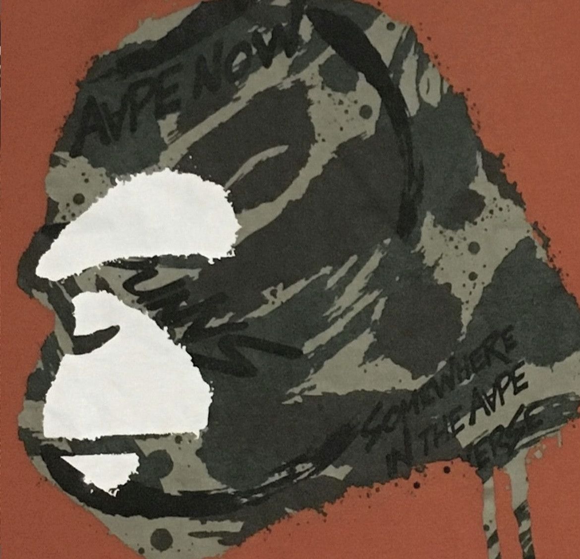 Aape × Bape Bape Aape camo logo tee shirt Size US M / EU 48-50 / 2 - 3 Thumbnail