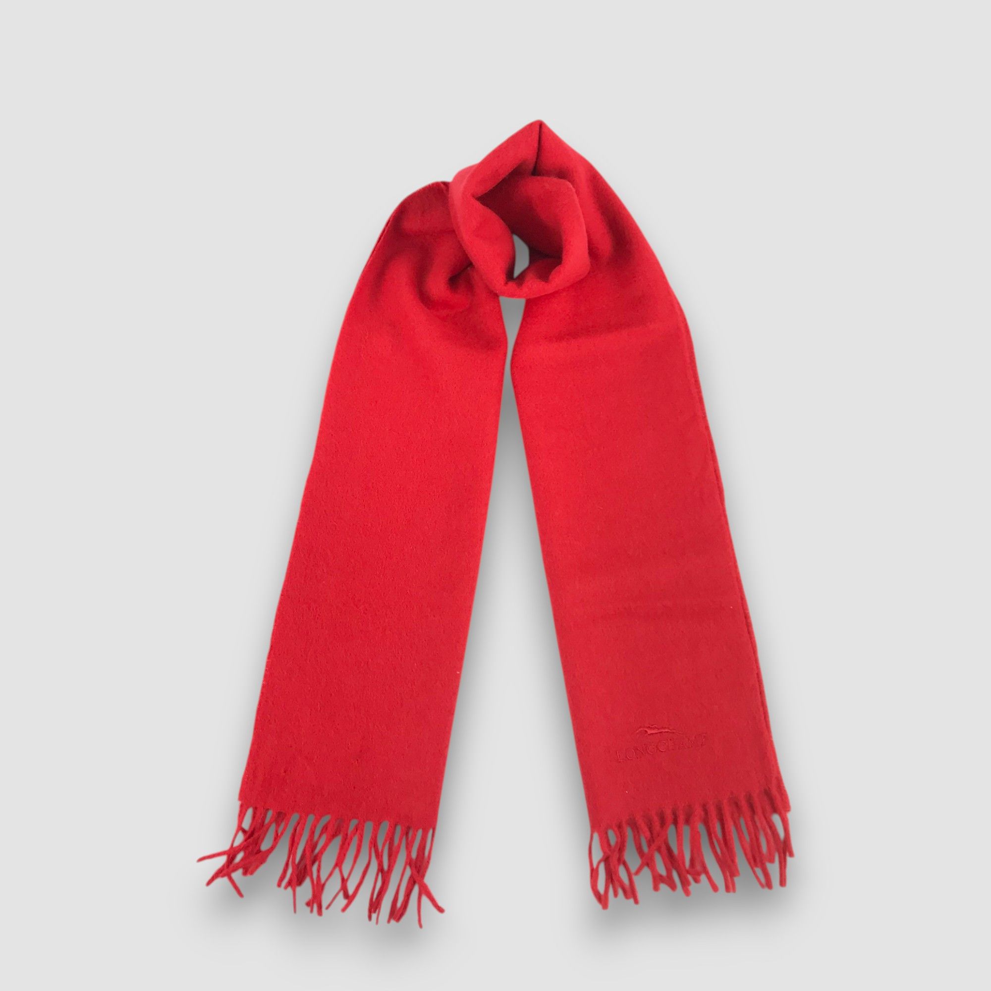 Longchamp Vintage Longchamp Scarf Muffler Fringe Warmer Scarves Size ONE SIZE - 1 Thumbnail