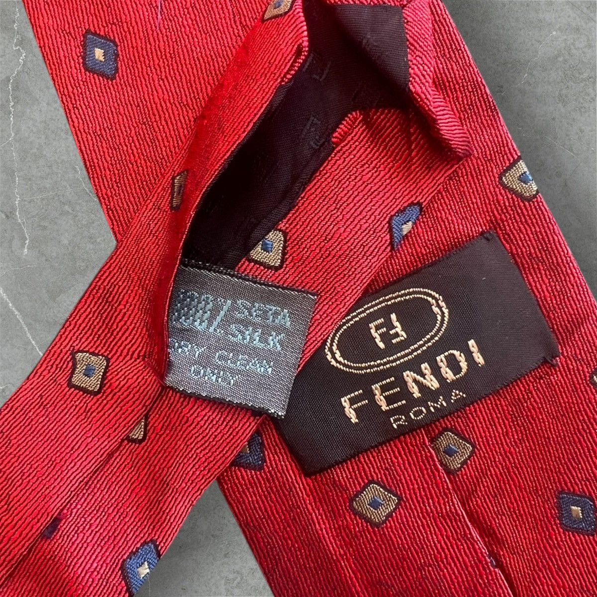 Fendi Lot of 3 LUXURY DESIGNERS Silk Neckties Size ONE SIZE - 6 Thumbnail