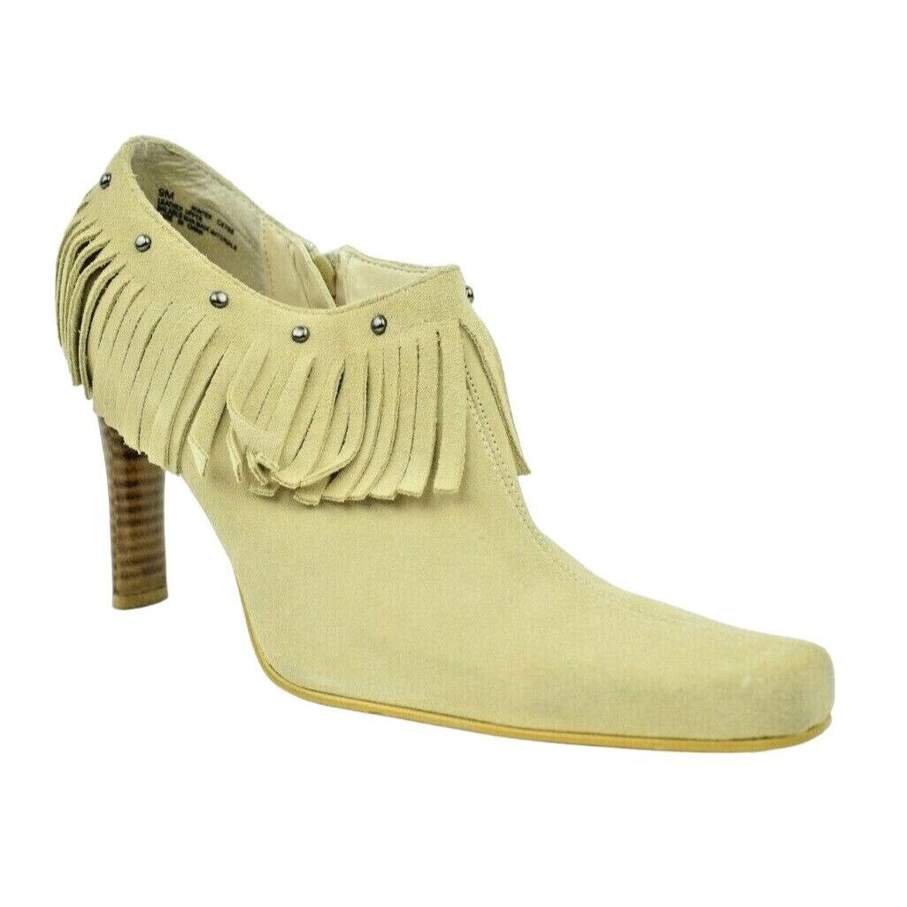 Other MIA Womens US Size 9 Hunter Tan Suede Leather Fringe Ankle B Size US 9 / IT 39 - 3 Thumbnail