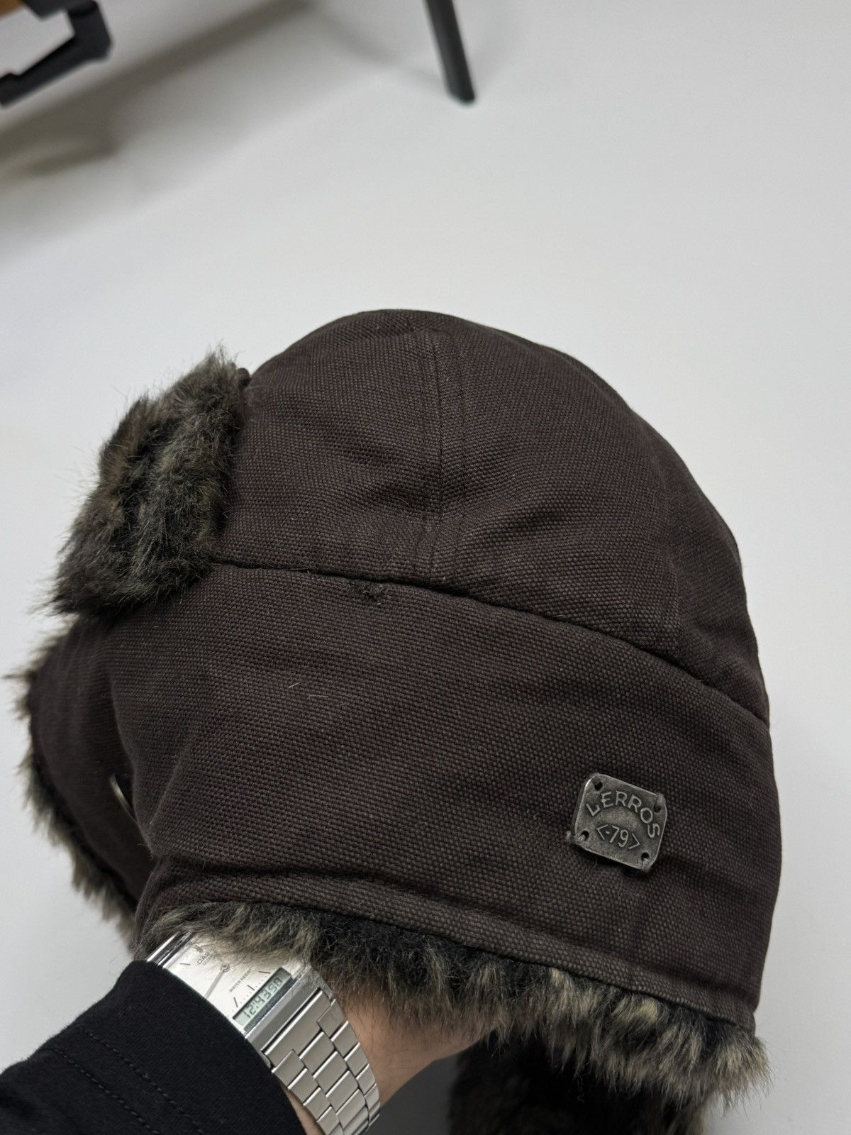 Vintage Vintage brown avant garde fur ushanka trapper hat if6was9 Size ONE SIZE - 4 Thumbnail