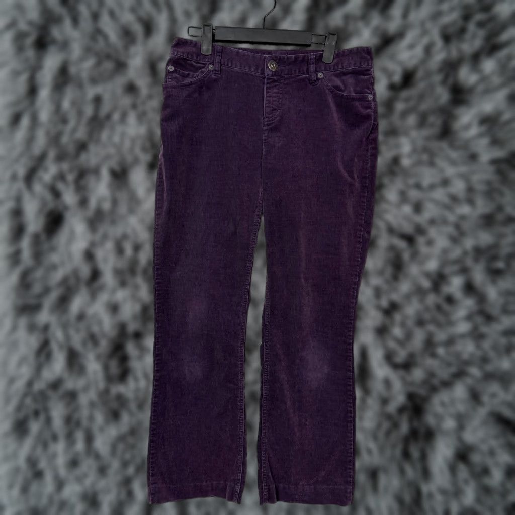 Coldwater Creek Coldwater Creek Pants P6 Petite Purple Corduroy Straight Leg Ankle Stretch Size 28" / US 6 / IT 42 - 1 Thumbnail