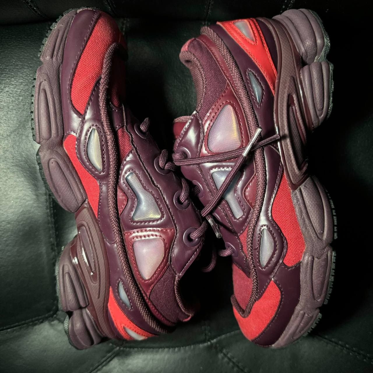 Adidas × Raf Simons Adidas Raf Simons Ozweego Burgundy Size US 6 / EU 39 - 5 Thumbnail