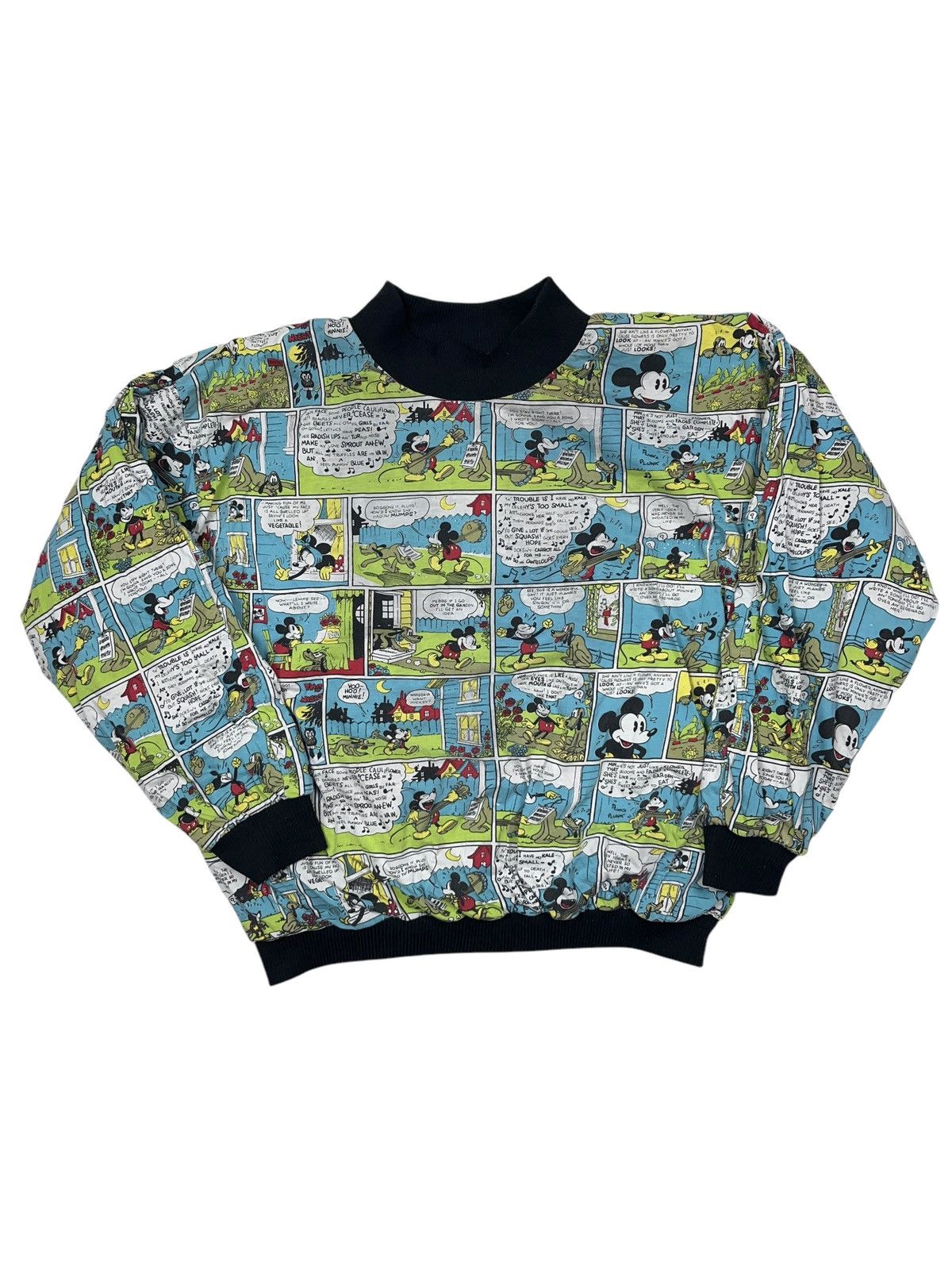 Disney × Mickey Mouse × Vintage Vintage 80s Disney Mickey Mouse Reversible Sweatshirt Size US M / EU 48-50 / 2 - 2 Thumbnail