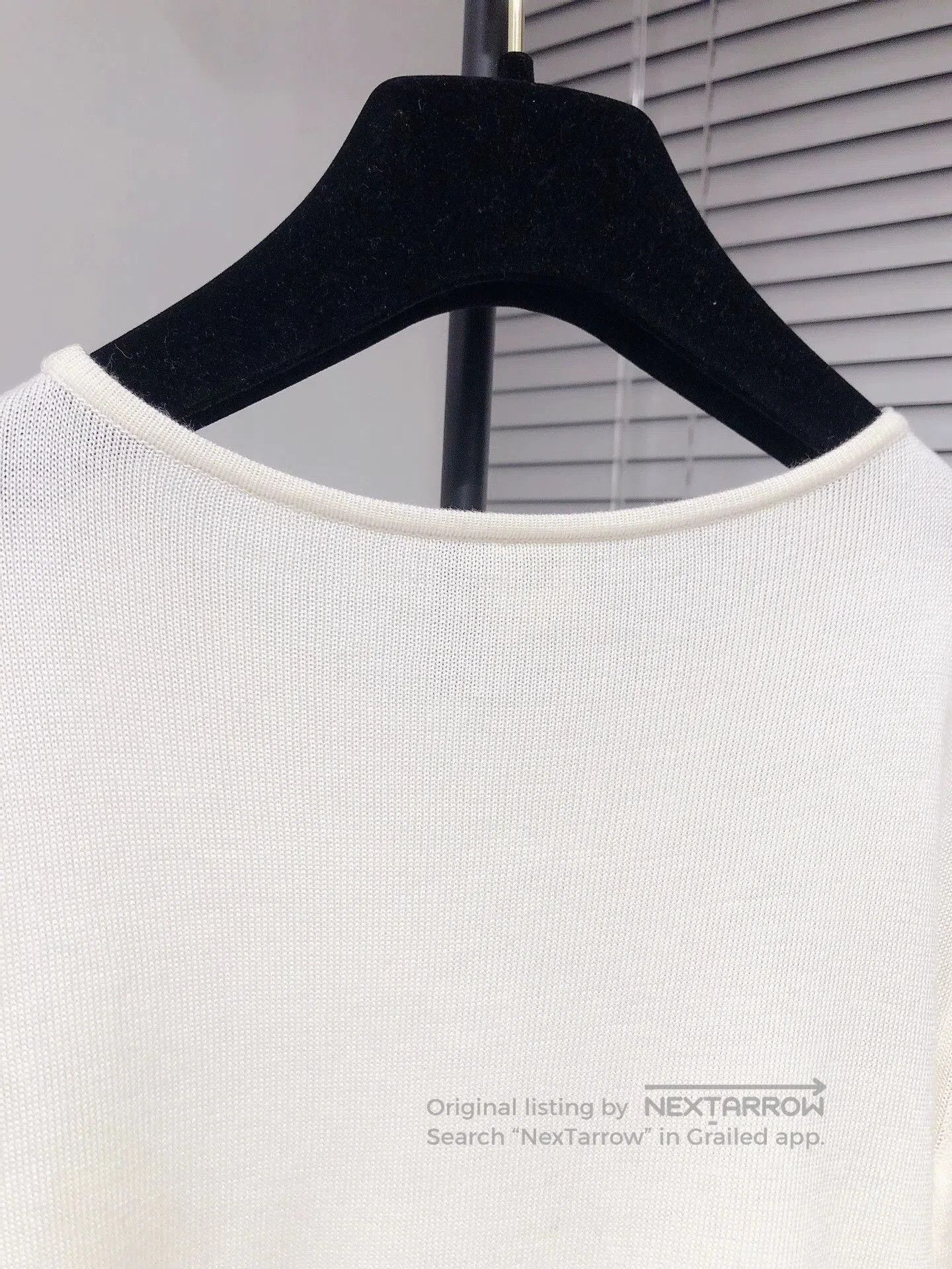 Hermes Hermes White Knit Short Sleeve Top. Size US S / EU 44-46 / 1 - 5 Thumbnail