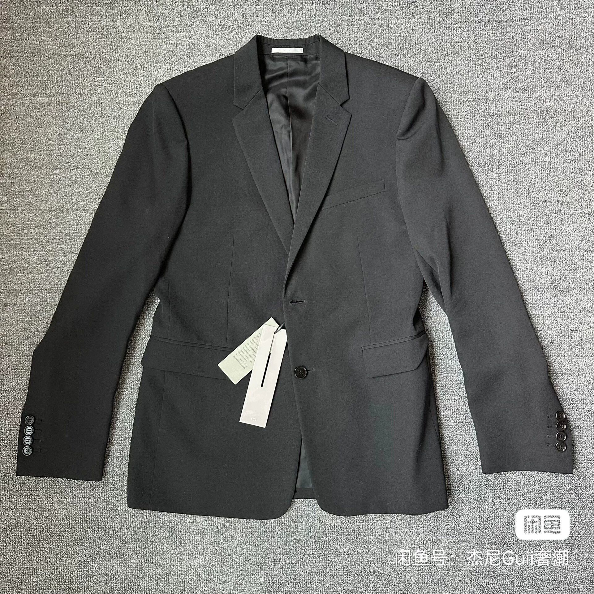 Dior Dior Homme Floral Skull Black Suit 48 Kamei Embroidered Size 48R - 1 Thumbnail