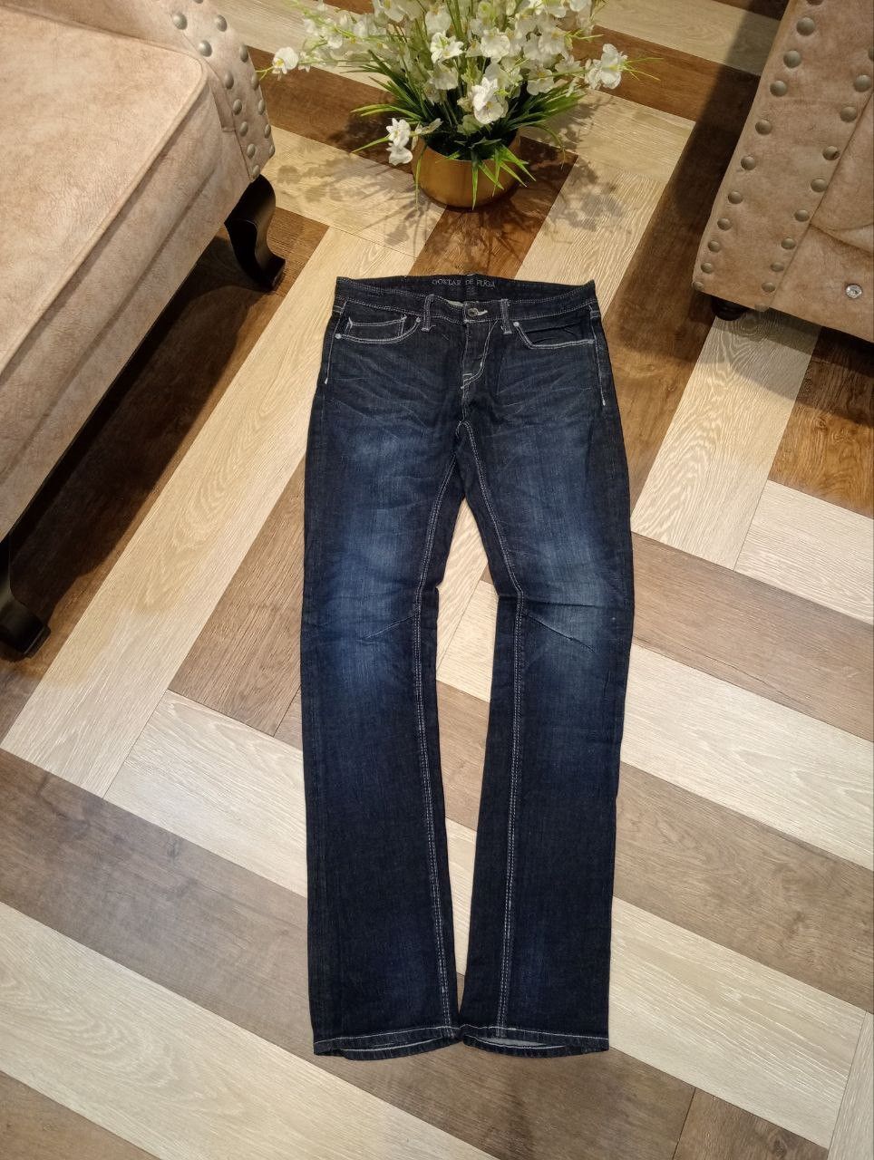 GOSTAR DE FUGA GOSTAR DE FUGA JAPAN BLUE WASHED DENIM PANTS Size US 31 - 1 Thumbnail