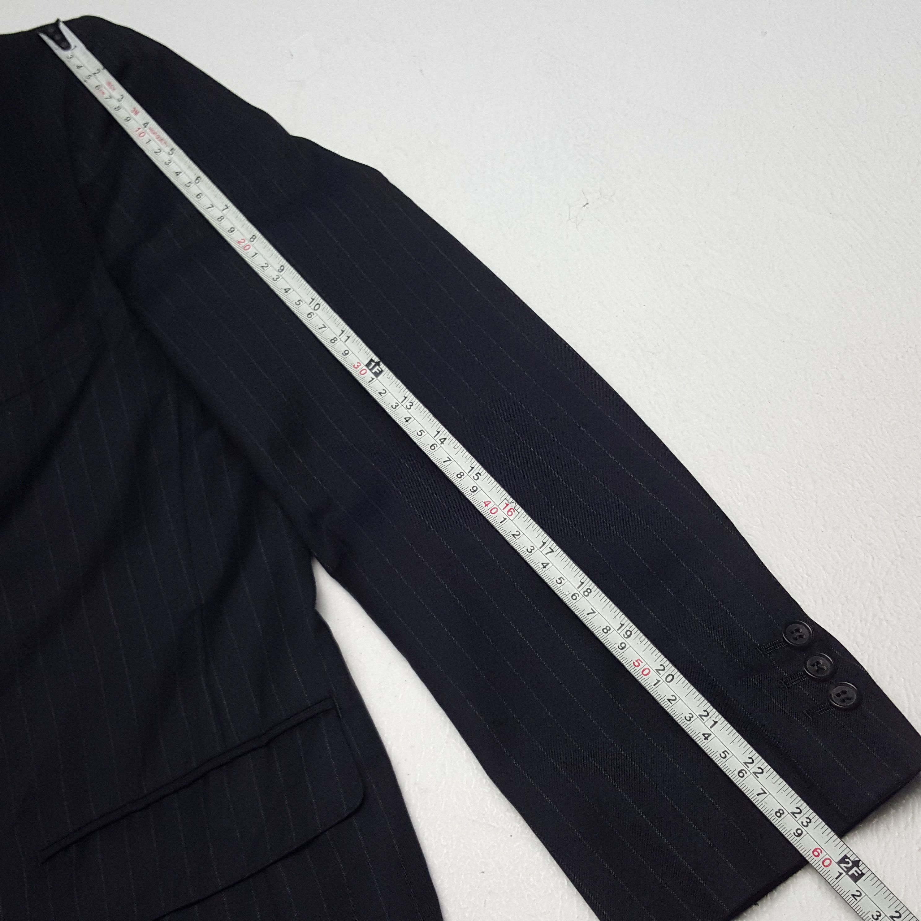 Japanese Brand × Loro Piana × Vintage Vintage Papas Loro Piana Striped Blazer Coat Jacket Size 46S - 13 Thumbnail