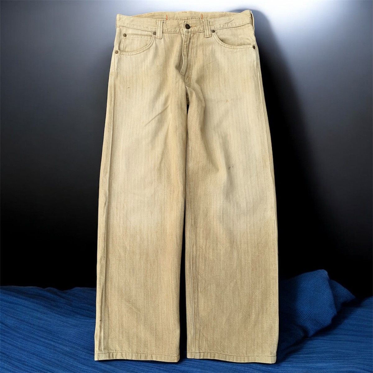 Wrangler Vintage Wrangler Buckle Back Straight Wide Denim Jeans. Size US 34 / EU 50 - 11 Thumbnail