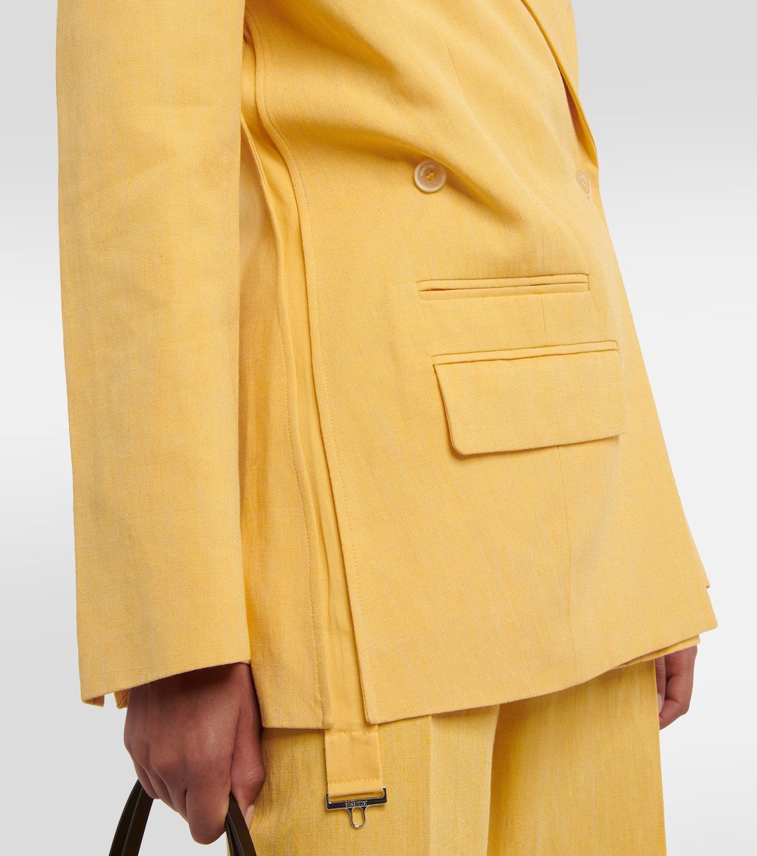 Jacquemus o1mle0824 La Veste Tibau in Yellow Size S / US 4 / IT 40 - 5 Thumbnail
