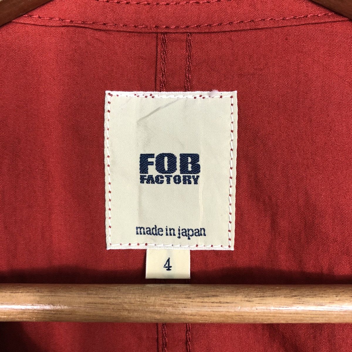 Japanese Brand 📌Rich Red Vintage Long Jacket Chore Detroit FOB Factory Size US L / EU 52-54 / 3 - 19 Thumbnail