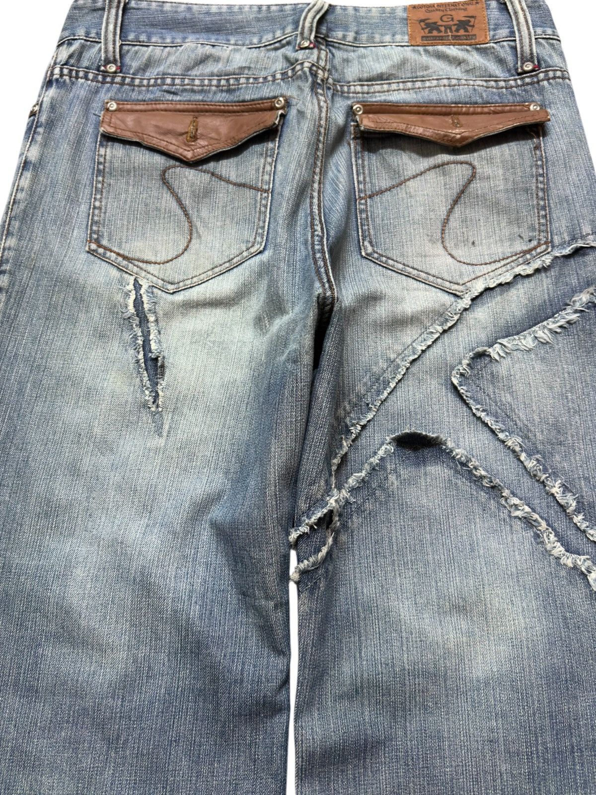 Gotcha Vintage Gotcha Leg Cut Splicing Embellished Embroidery Denim Size US 34 / EU 50 - 8 Thumbnail