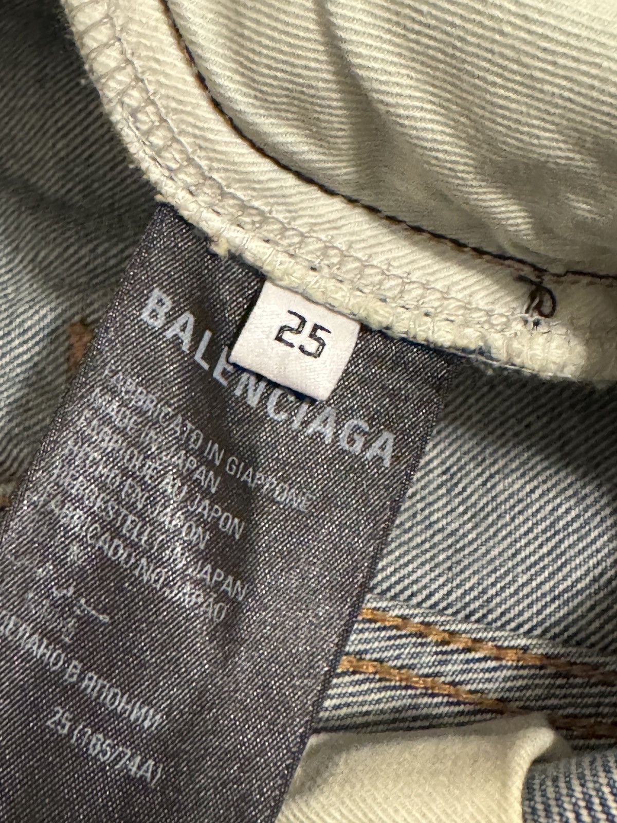 Balenciaga Balenciaga True Blue Japanese Denim Size 25" / US 0 / IT 36 - 6 Thumbnail