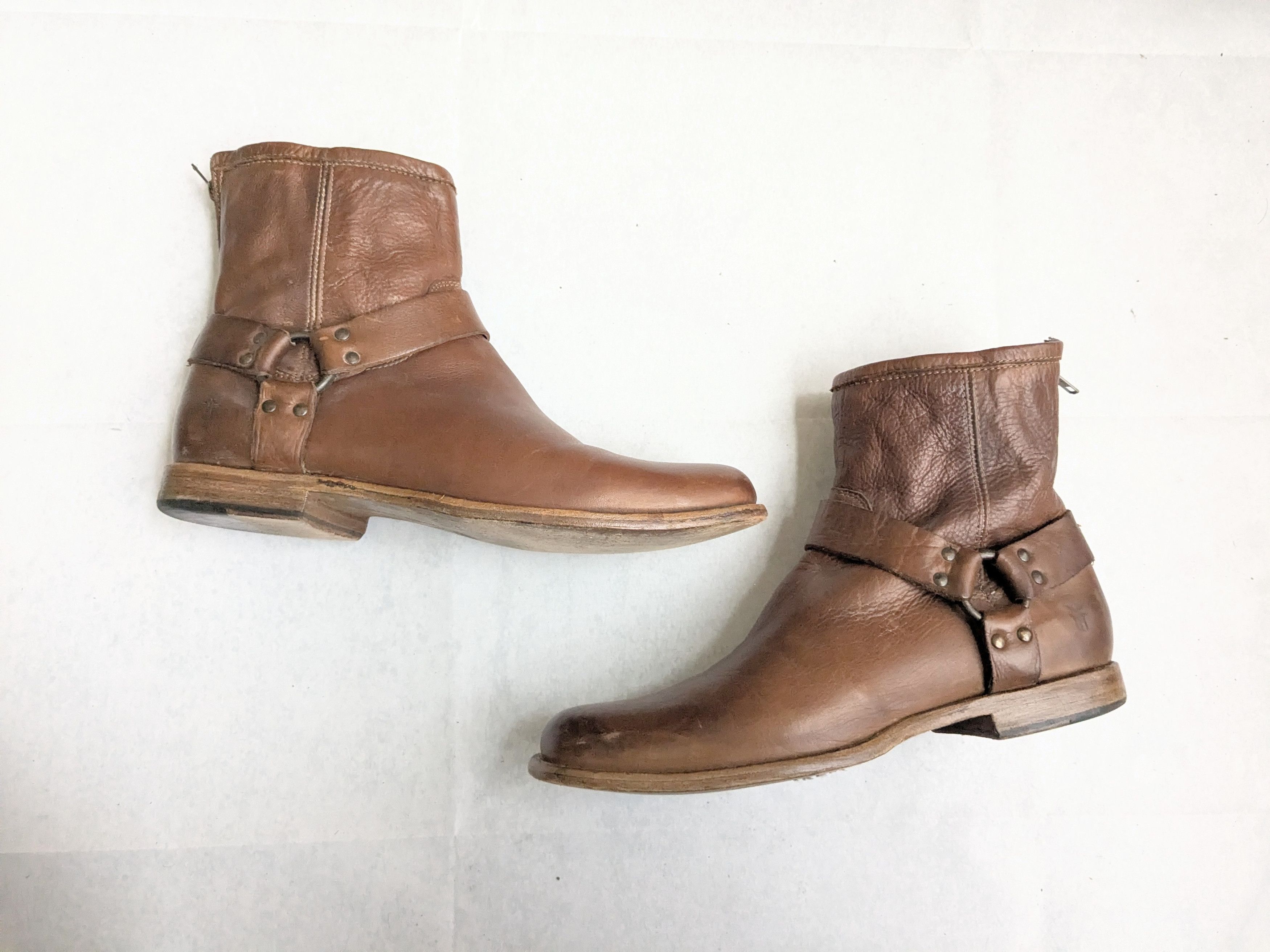 Frye Frye Harness Boots Brown Leather 10 D Motorcycle Biker Size US 10 / EU 43 - 1 Thumbnail