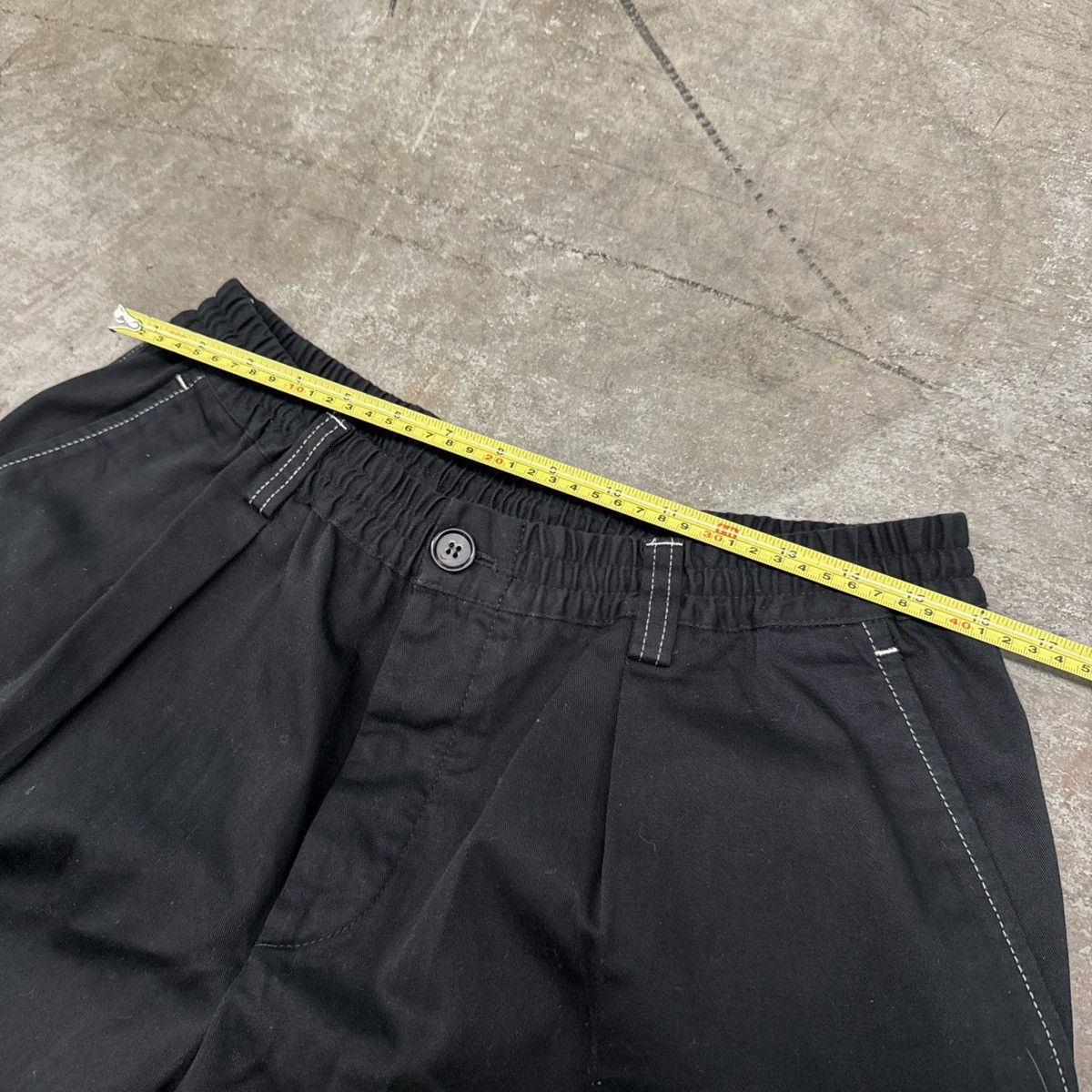 Marni Marni Contrast Stitch Black Cotton Pants Size 38" / US 16 / IT 52 - 5 Thumbnail