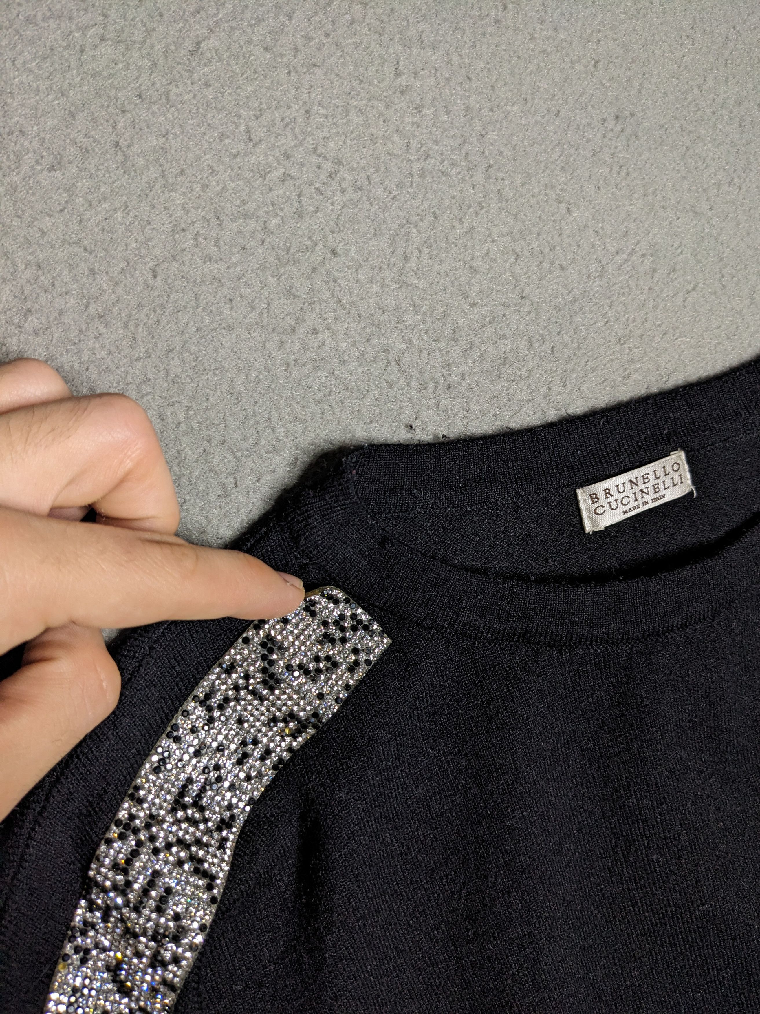 Brunello Cucinelli Brunello Cucinelli Sweater Womans Medium Rhinestone READ Size M / US 6-8 / IT 42-44 - 7 Thumbnail