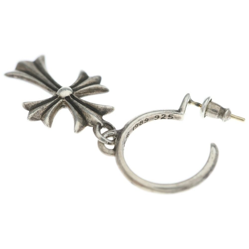 Chrome Hearts CHROME HEARTS Tiny CH Cross Hoop Earring Silver Size ONE SIZE - 6 Thumbnail
