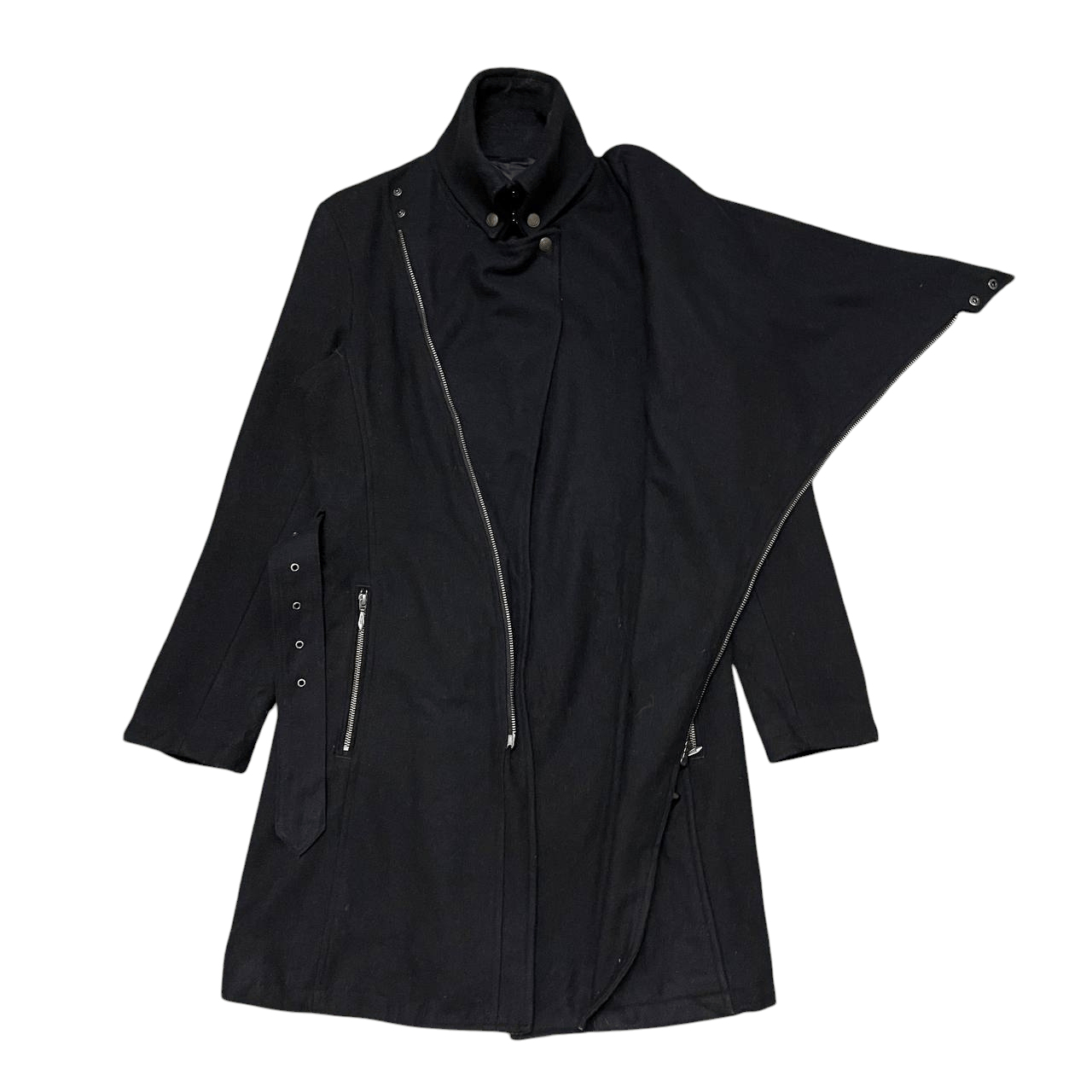 Tornado Mart Rick Owens Inspired Asymmetric Tornado Mart Wool Jacket Size US M / EU 48-50 / 2 - 6 Thumbnail