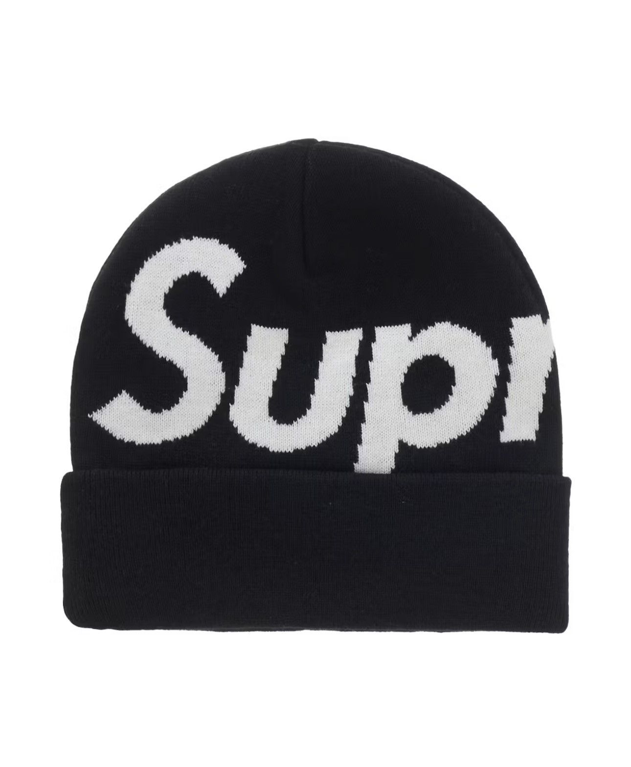 Supreme Supreme Big Logo Beanie Black Size ONE SIZE - 4 Thumbnail