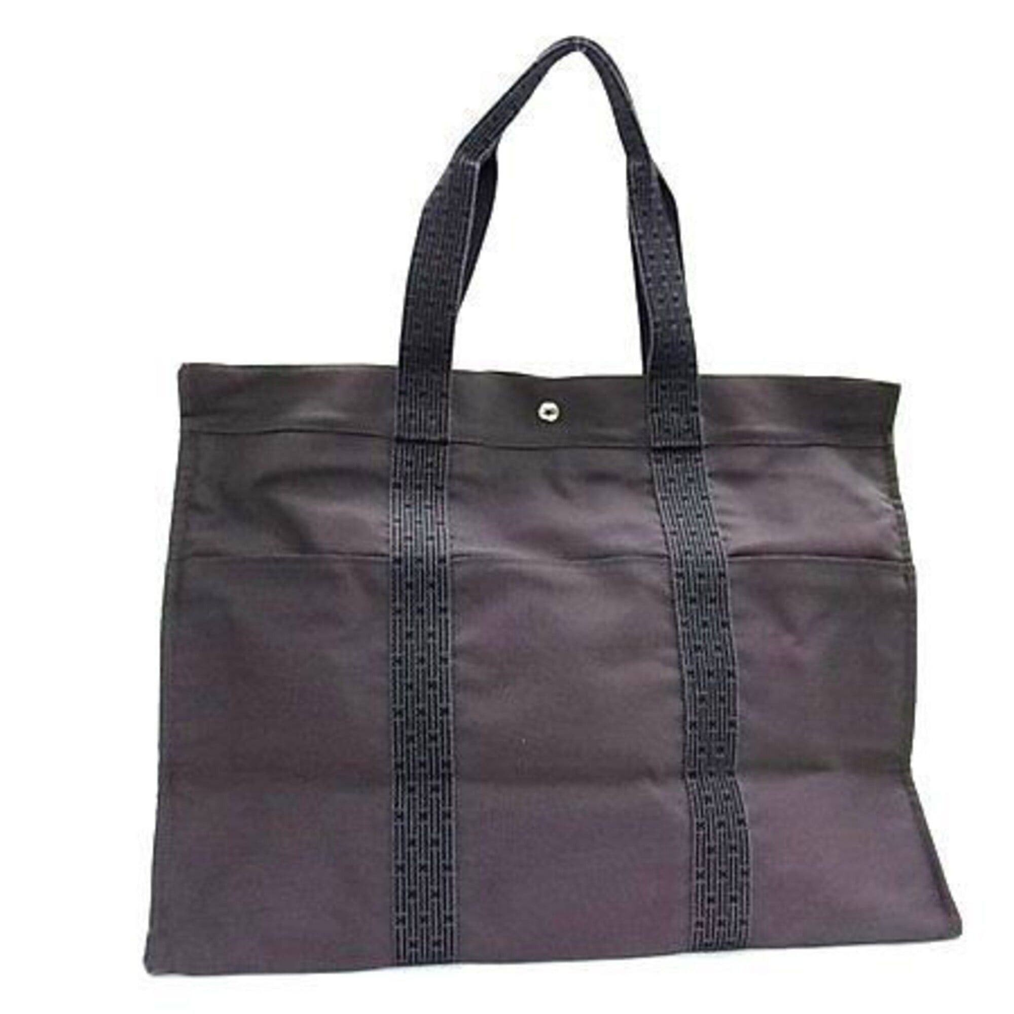 Hermes Hermes Tote Bag, Herline TGM, Gray Canvas, Men's & Women's Size ONE SIZE - 1 Thumbnail