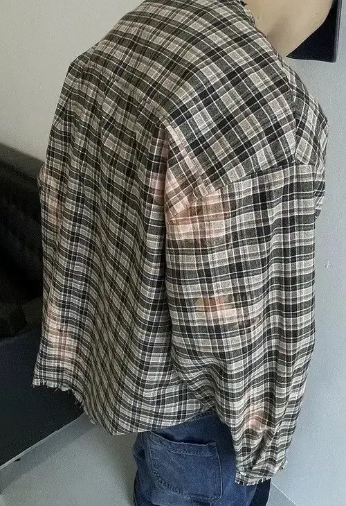 VIBE Outdoor retro dyed plaid check frayed button up shirt Size US M / EU 48-50 / 2 - 4 Thumbnail