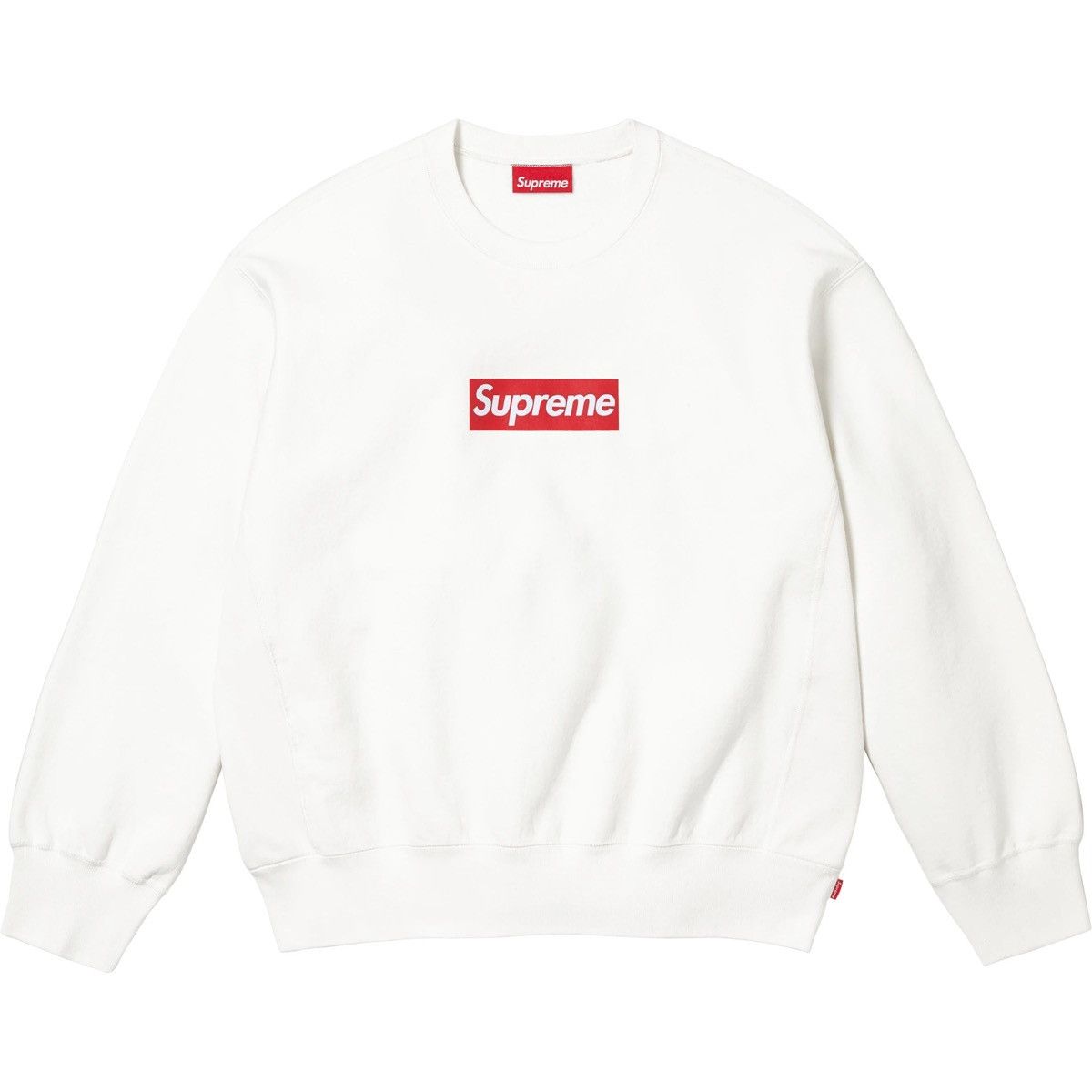Supreme Supreme Washed White Box Logo Crewneck - Sz S Size US S / EU 44-46 / 1 - 2 Thumbnail