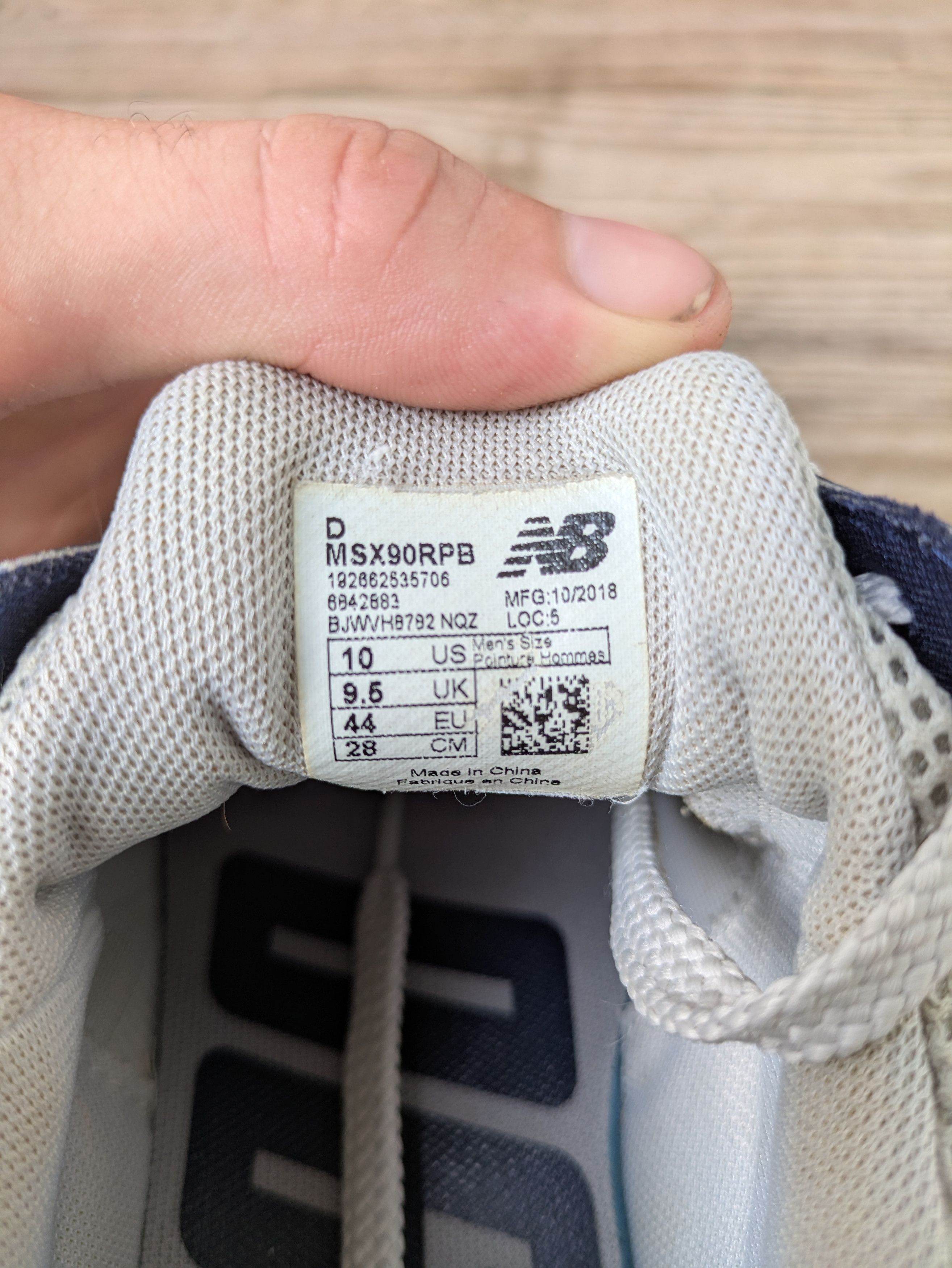 New Balance New Balance X-90 'Grey Navy' - Sz 10 - MSX90RPB Size US 10 / EU 43 - 5 Thumbnail