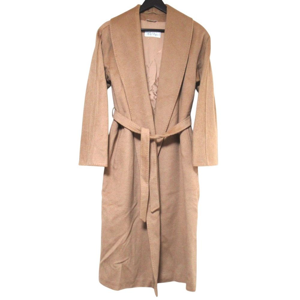 Max Mara Max Mara MaxMara Camel Long Coat Textile Outerwear DUTY FREE for USA Size ONE SIZE - 1 Thumbnail