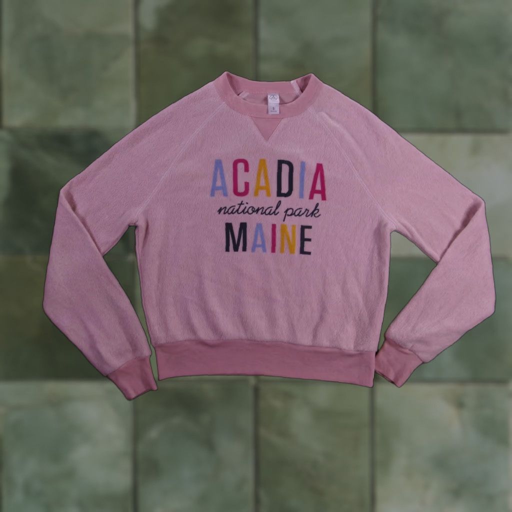Alternative Apparel Acadia National Park Sweatshirt Pink Maine Outdoorsy Causal Cozy Small Women Size S / US 4 / IT 40 - 1 Thumbnail