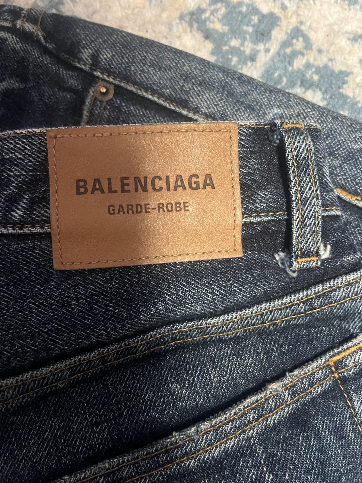 Balenciaga Garde Robe Japanese Denim RUNWAY Spring '23
