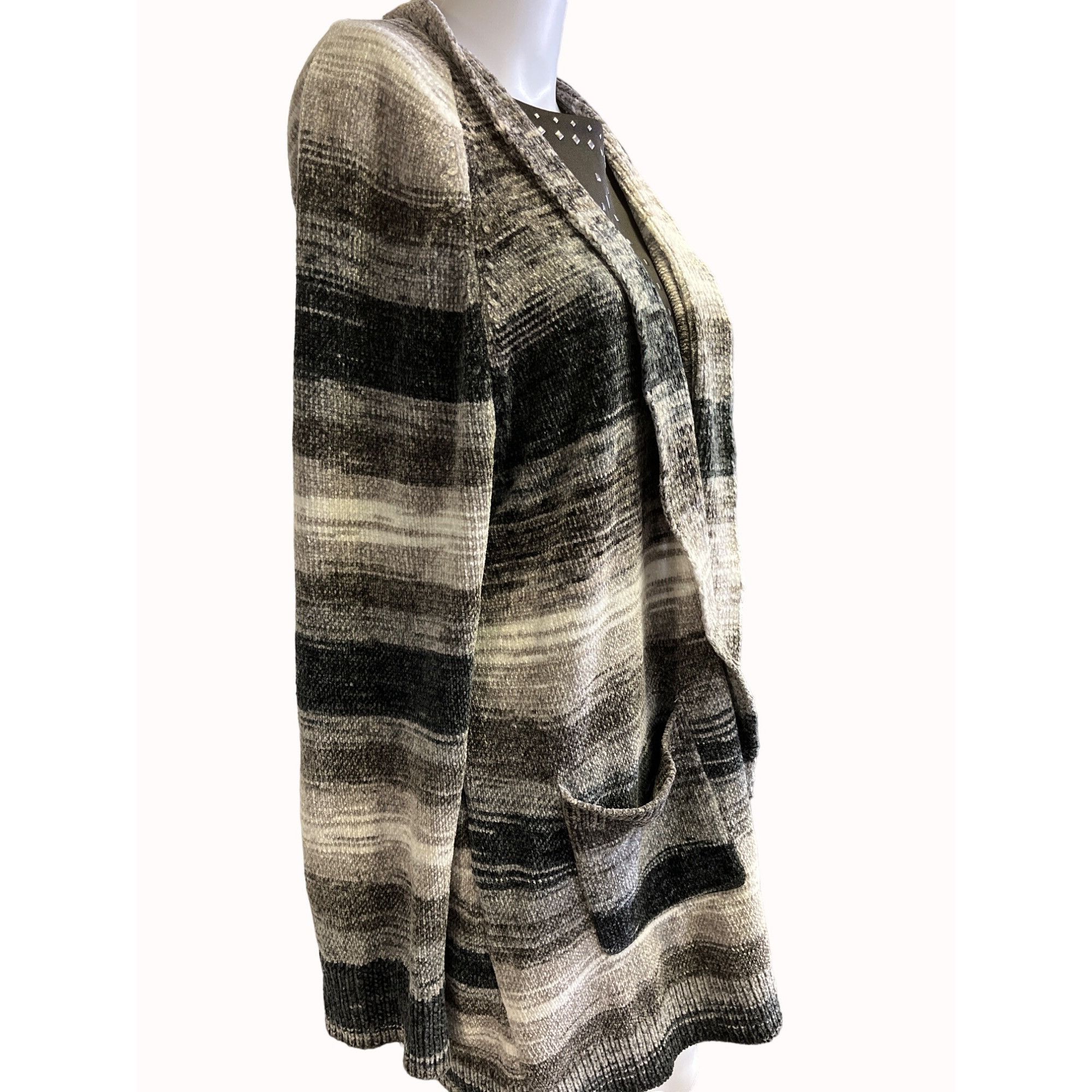 Other Rudy RD Women's Gray Open Front Cardigan Sweater Size L SKU Size L / US 10 / IT 46 - 2 Thumbnail