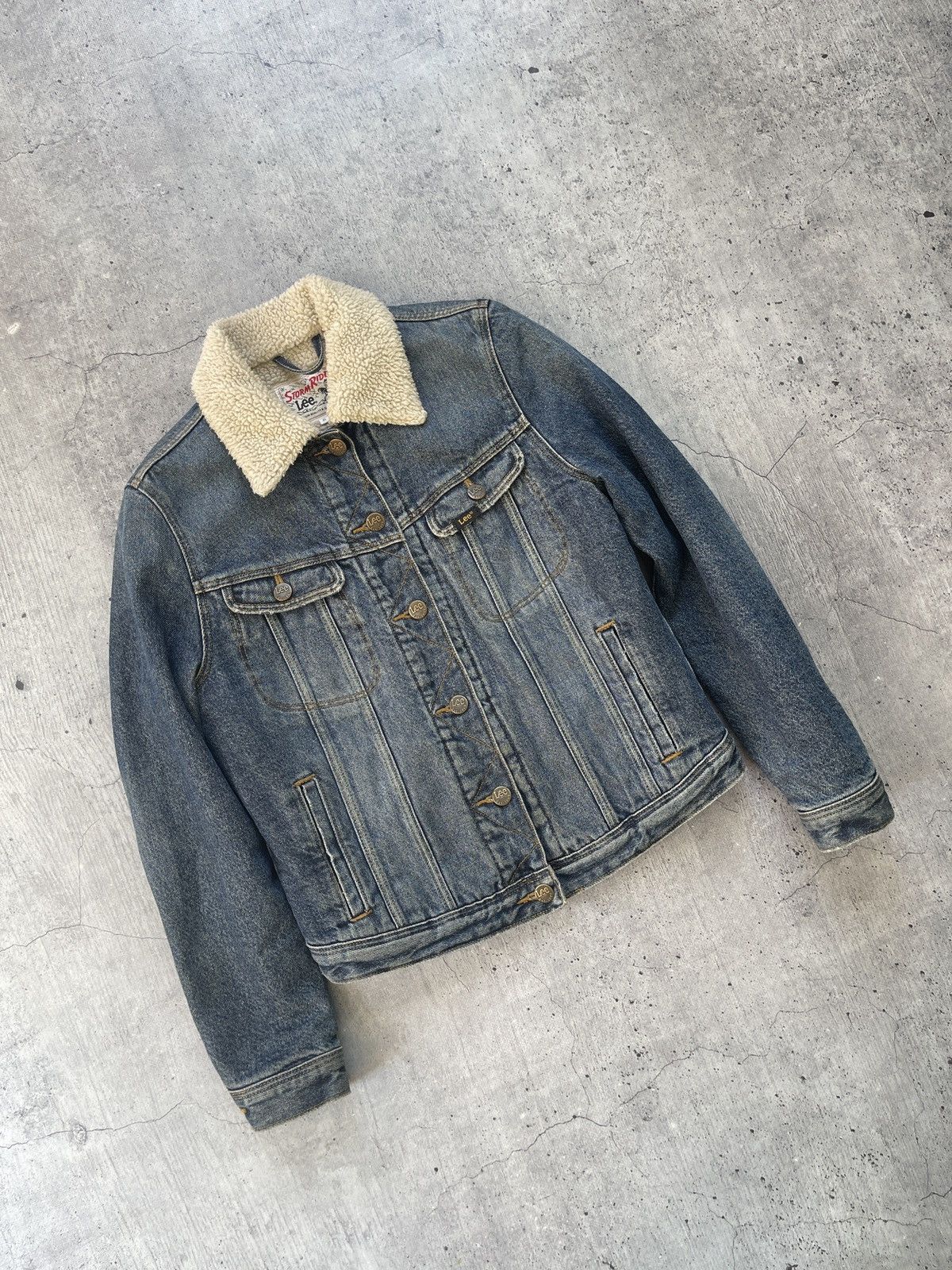 Lee × Vintage Vintage Lee Storm Rider Sherpa Shearling Jacket MJ130 Size US XS / EU 42 / 0 - 1 Thumbnail